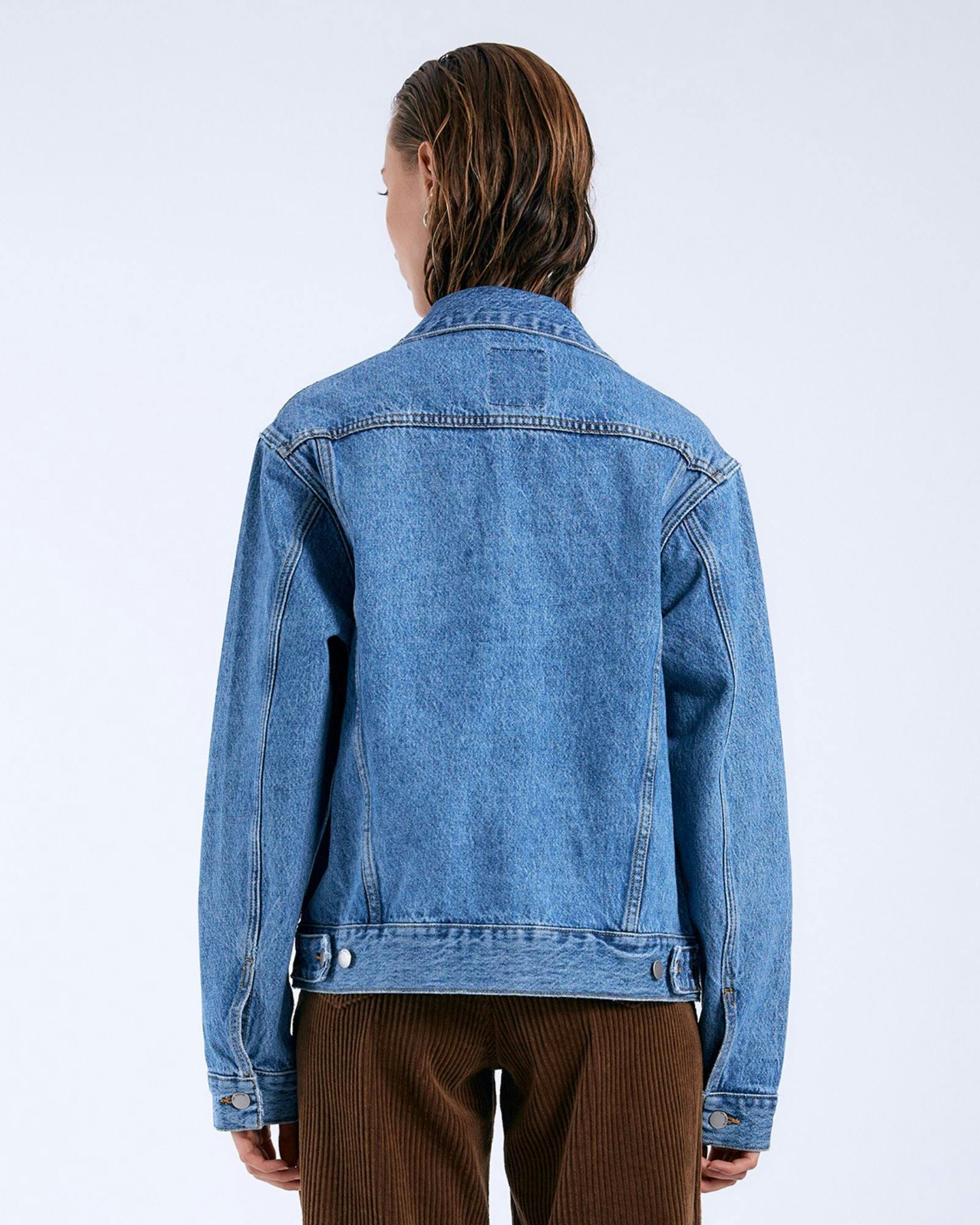 Joey Trucker Jacket - Stream Sky Retro - Image 4