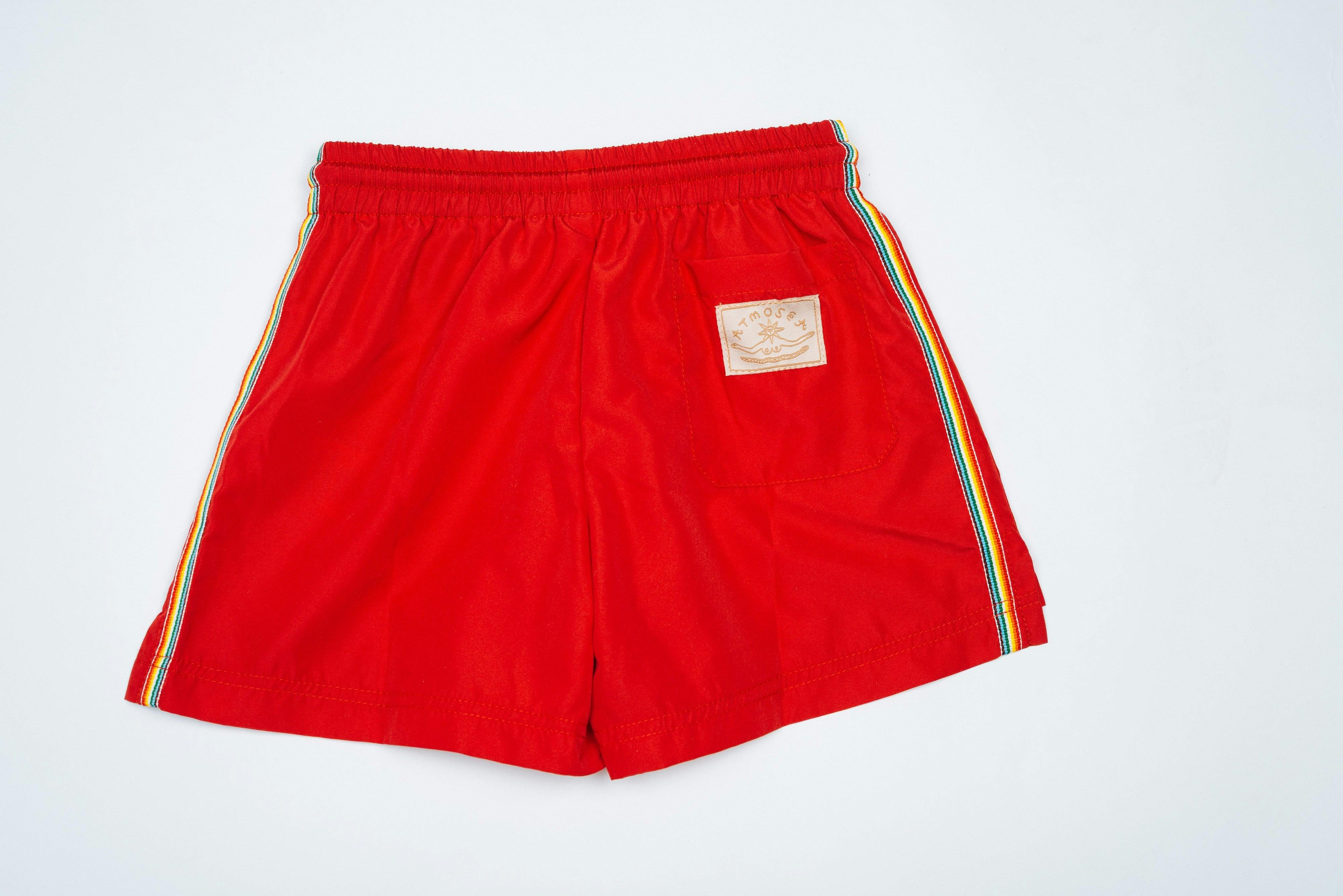 Kids Boardshorts Rainbow Red - Image 4
