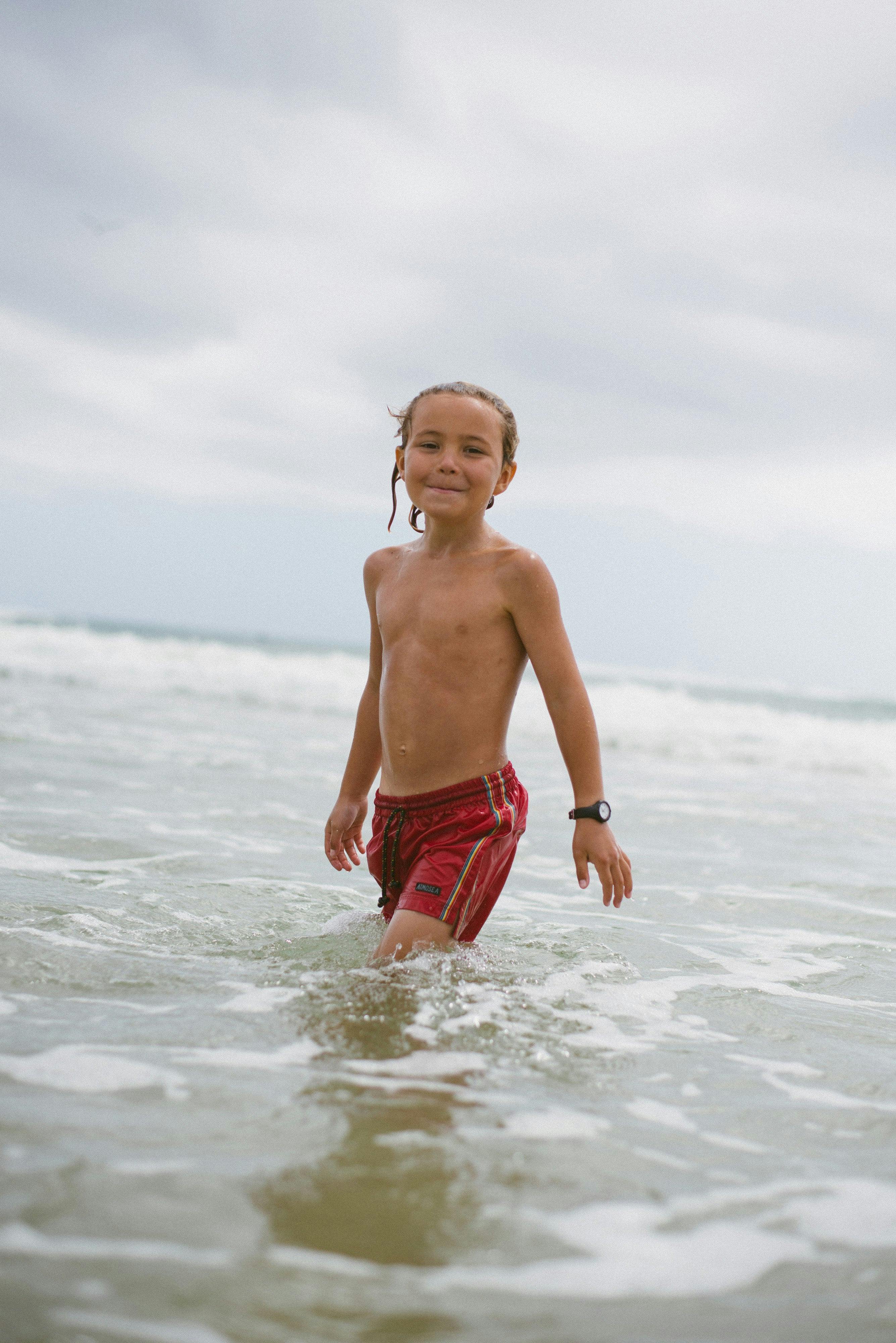 Kids Boardshorts Rainbow Red - Image 6