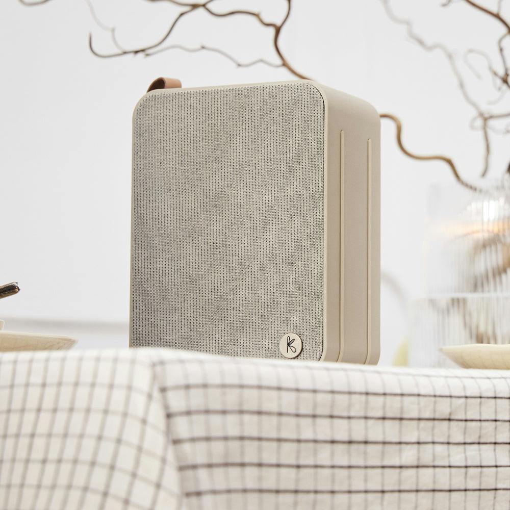 Kreafunk Aboom+ Bluetooth Speaker - Ivory Sand - Image 2