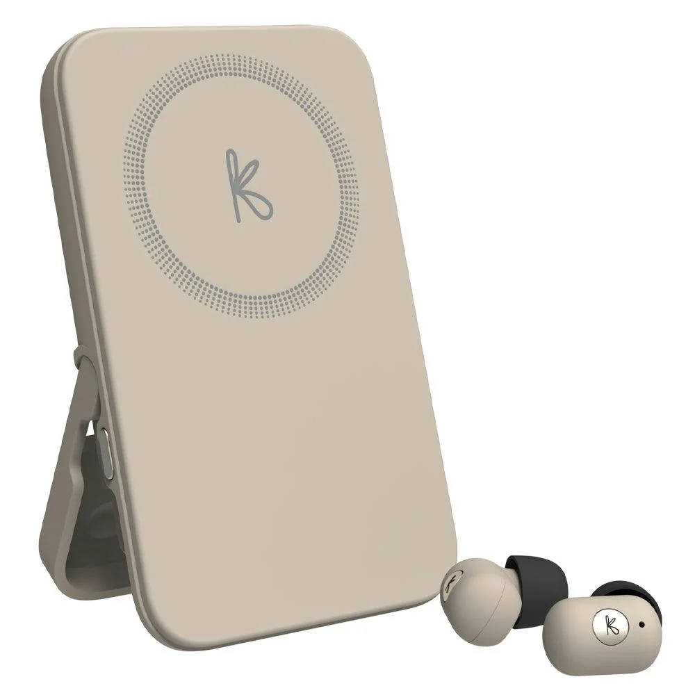 Kreafunk Tocharge Go Powerbank + Earbuds - Ivory Sand - Image 3