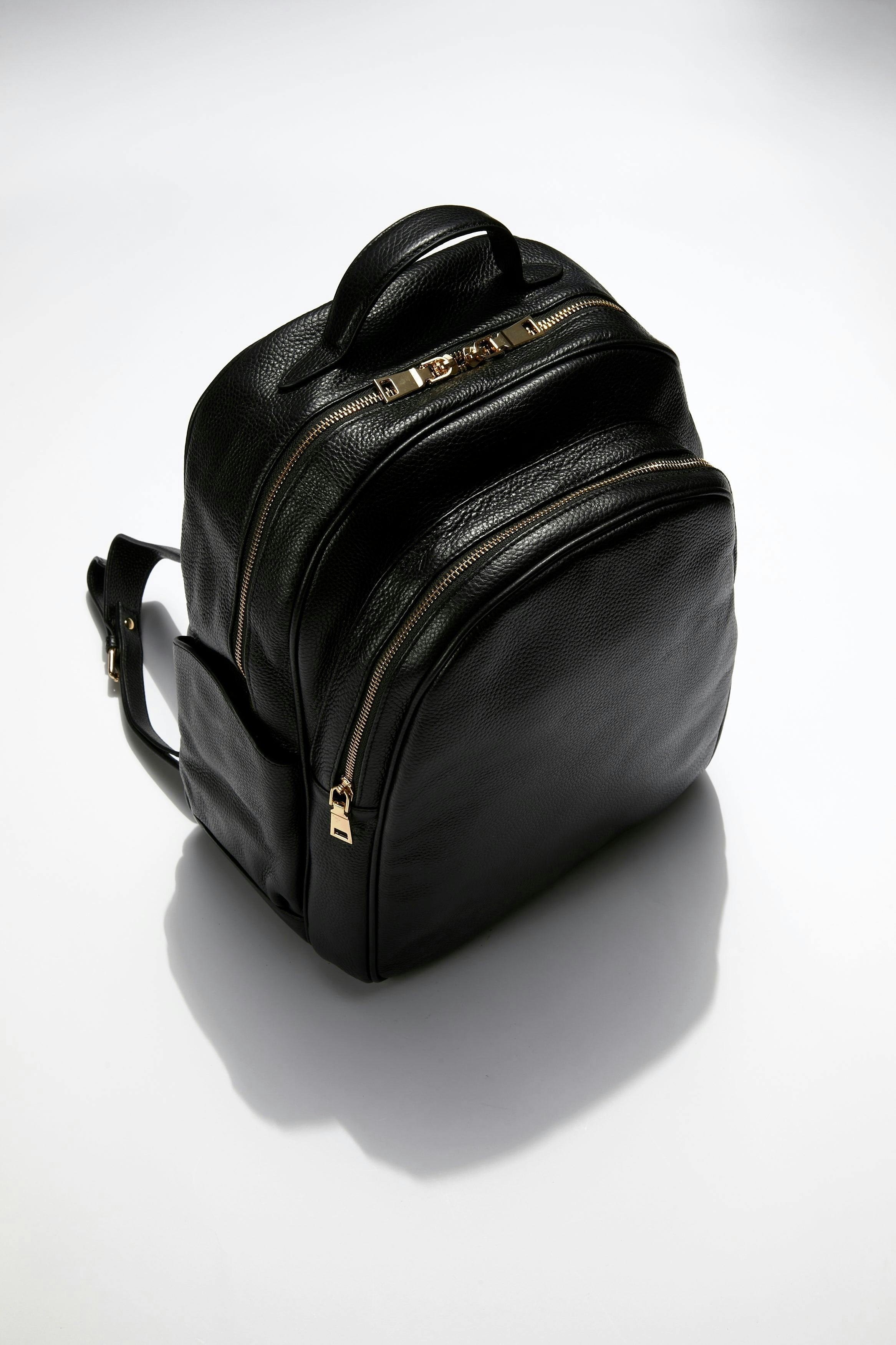Leather Backpack | Black Gold - Image 3
