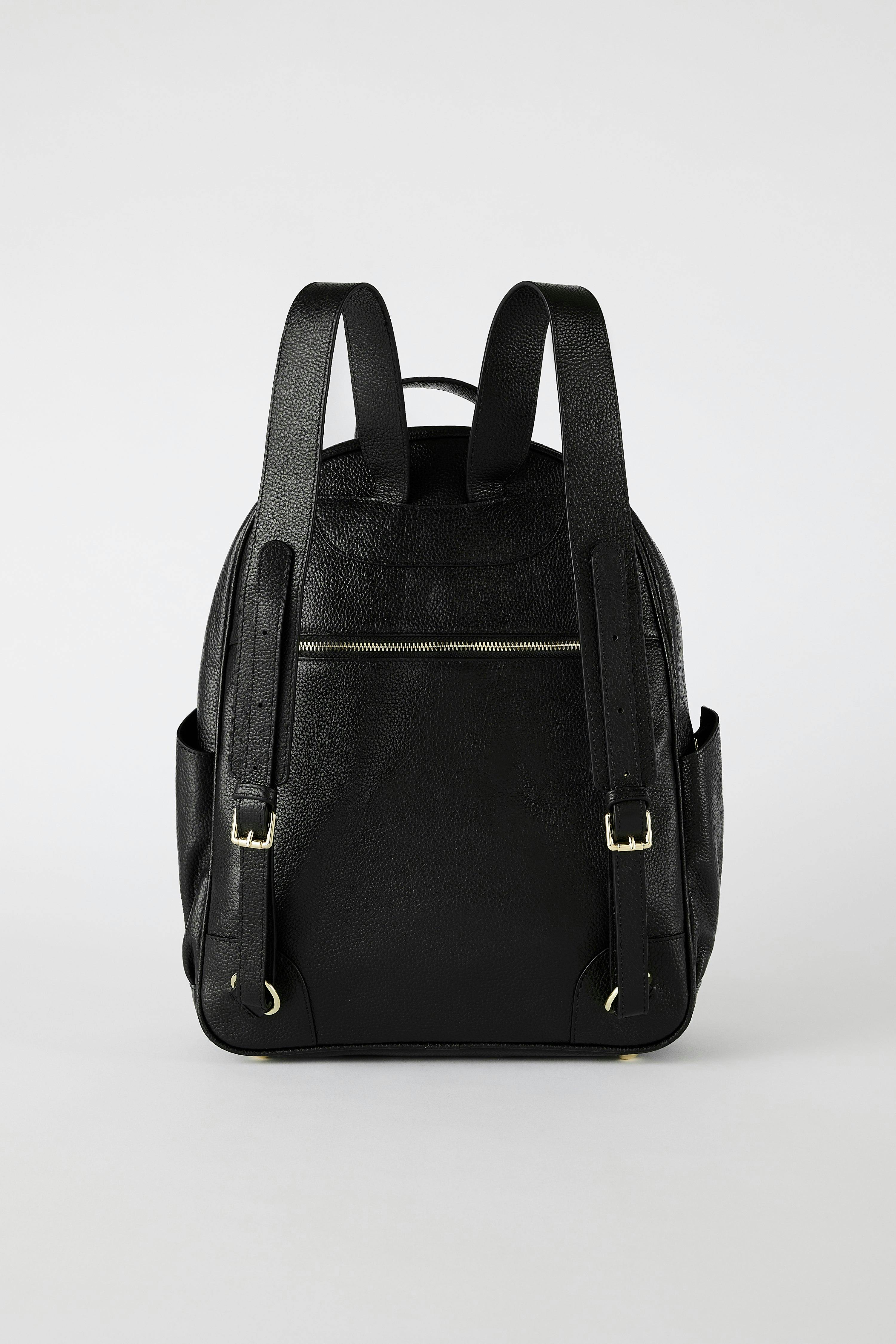 Leather Backpack | Black Gold - Image 4