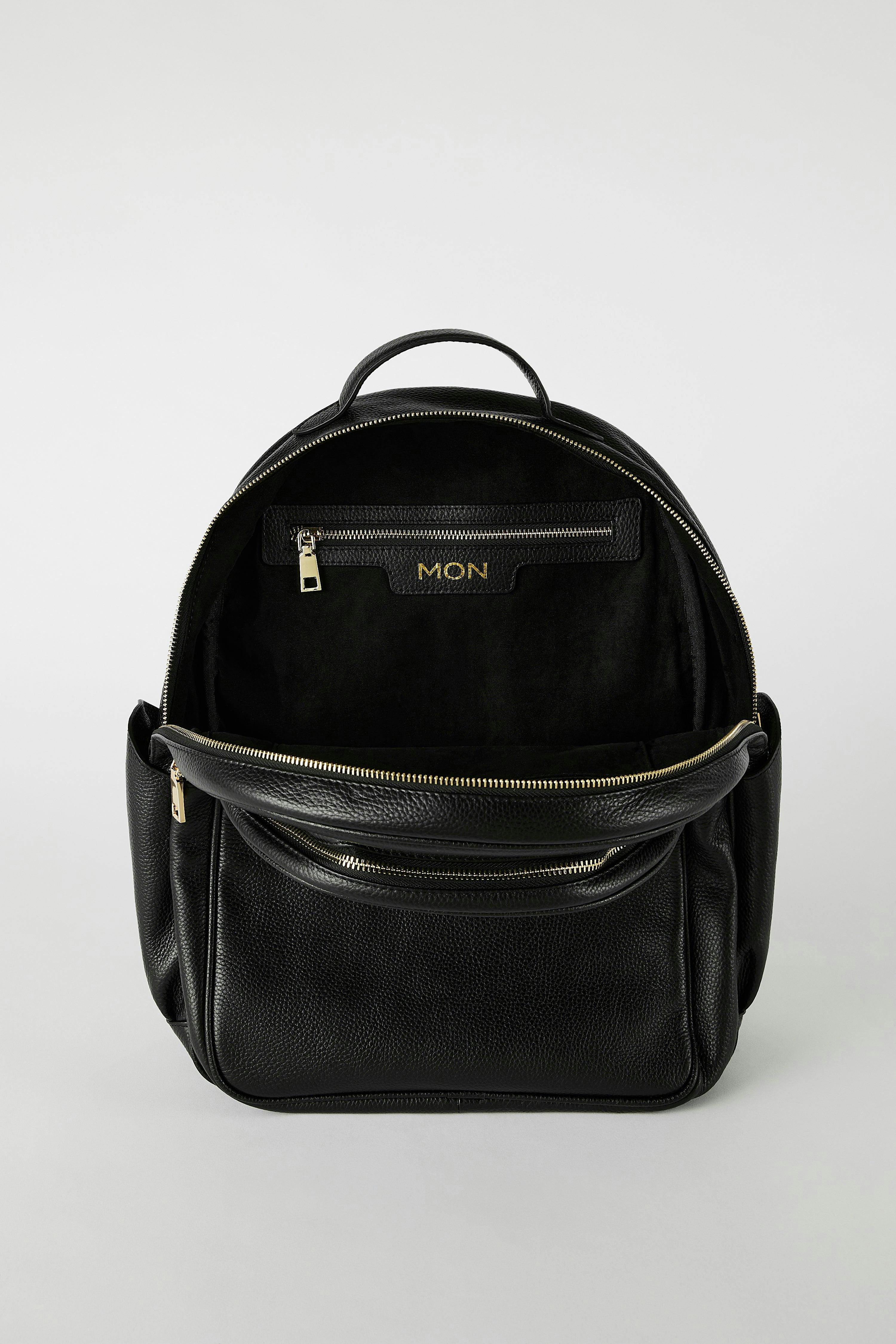 Leather Backpack | Black Gold - Image 7