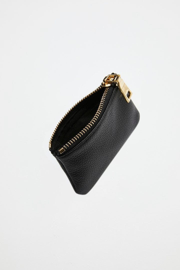 Leather Coin Purse | Black Gold - Image 3