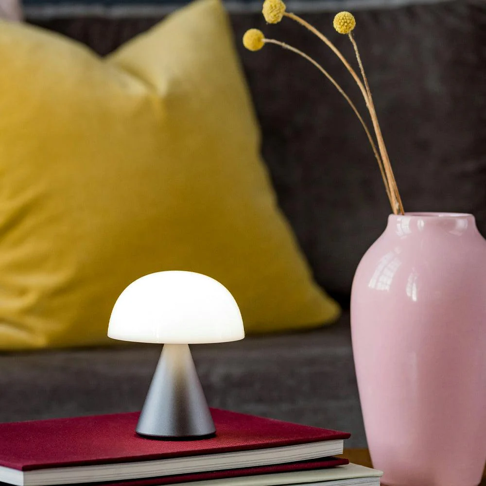 Lexon Mina M Medium Portable Led Lamp - Gunmetal - Image 4