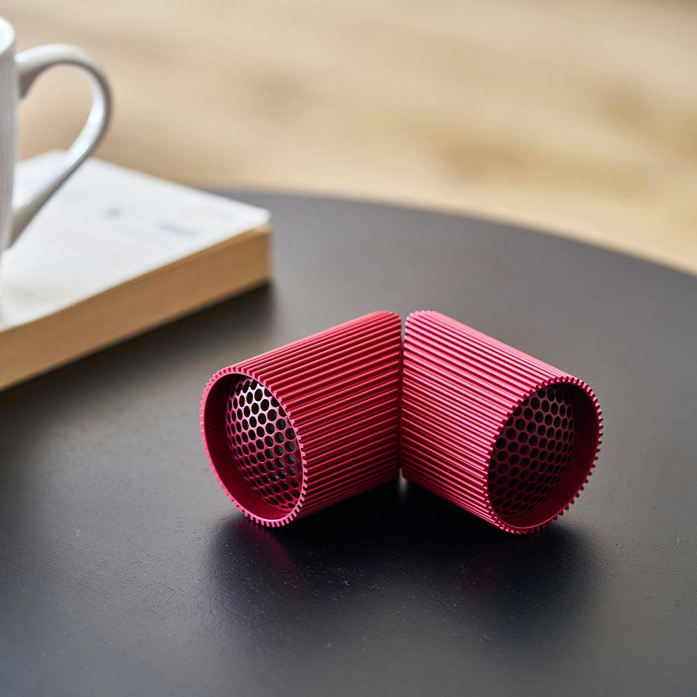 Lexon Ray Set Of Magnetic Bluetooth Speakers - Red - Image 4