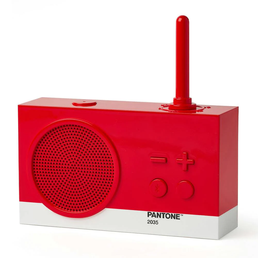 Lexon Thykho 3 Fm Radio & Bluetooth Speaker PANTONE -2035 Red - Image 4