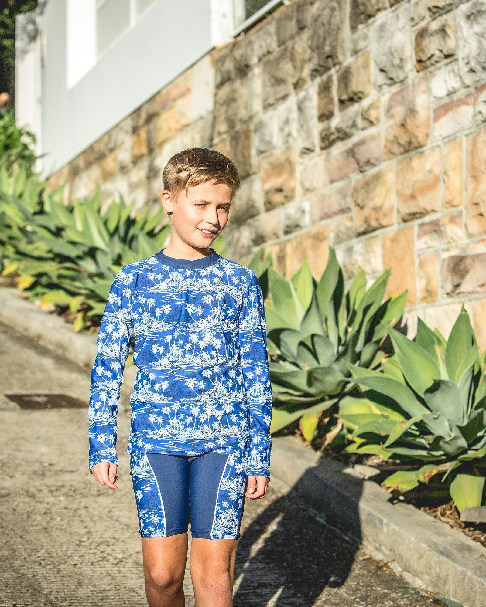 Long Sleeve Rash Top  - Hawaiian Palms - Image 7