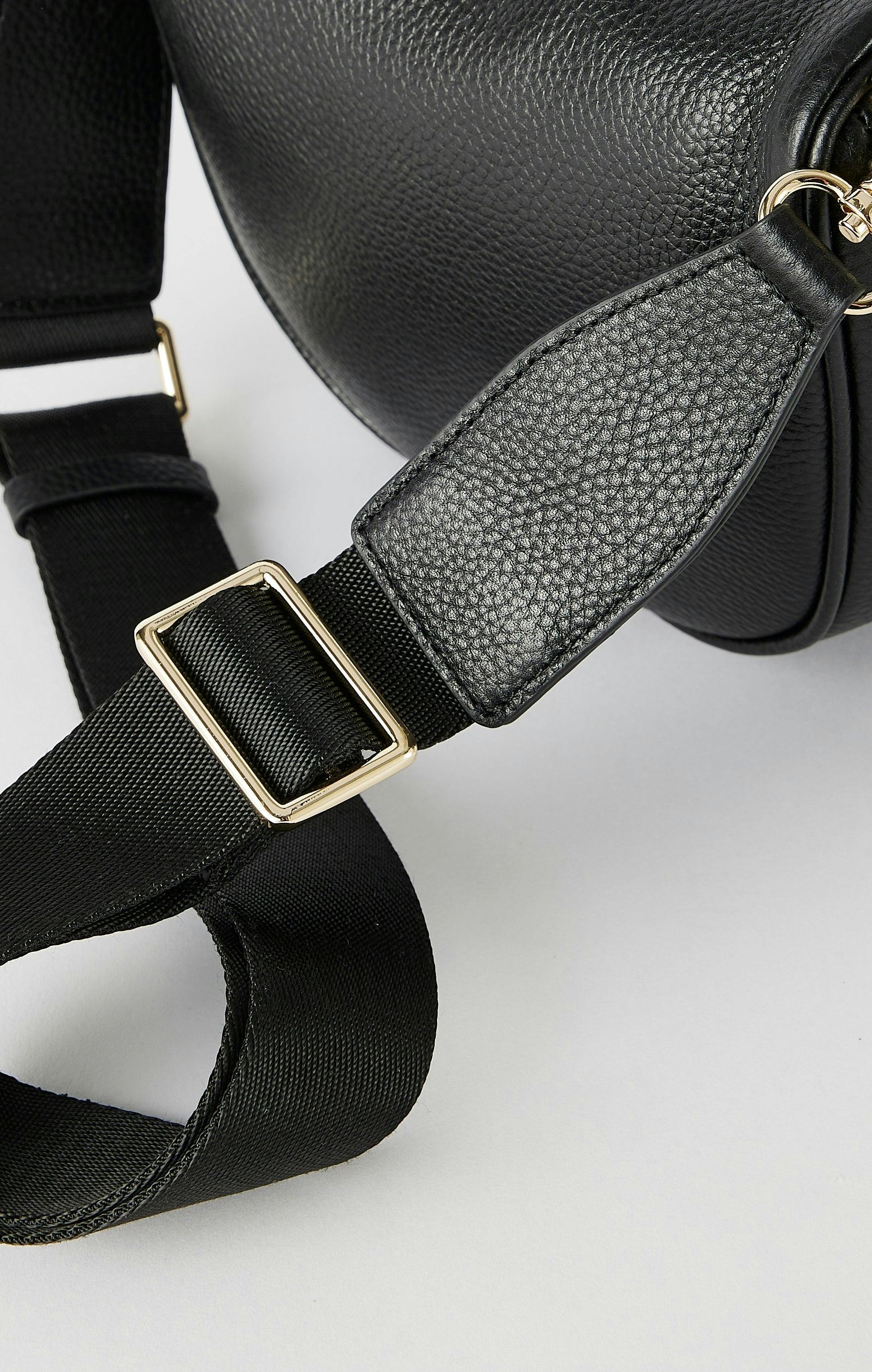 Luxury Leather Bumbag | Black Gold - Image 8