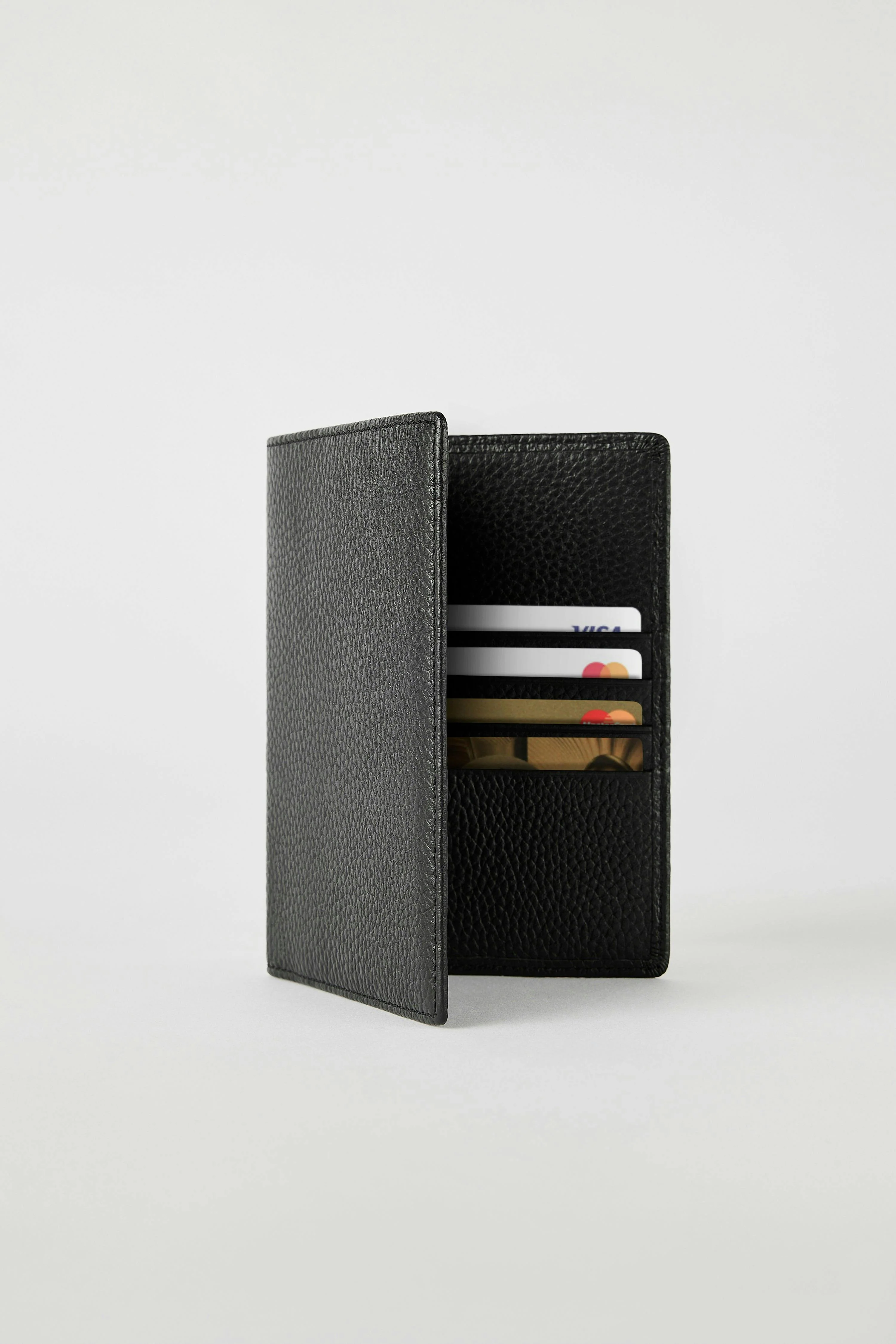 Luxury Leather Passport Wallet | Black - Image 3