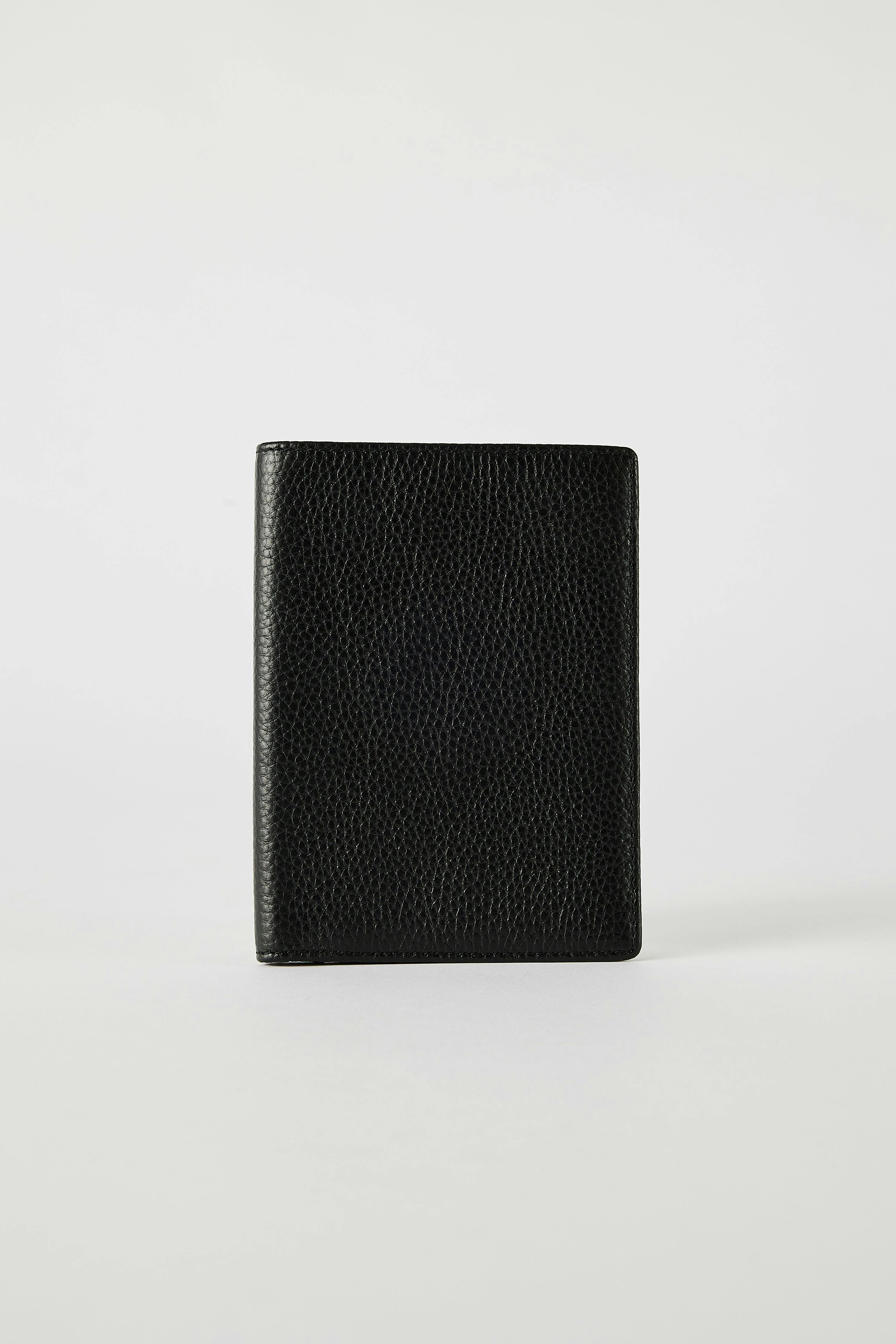 Luxury Leather Passport Wallet | Black - Image 5