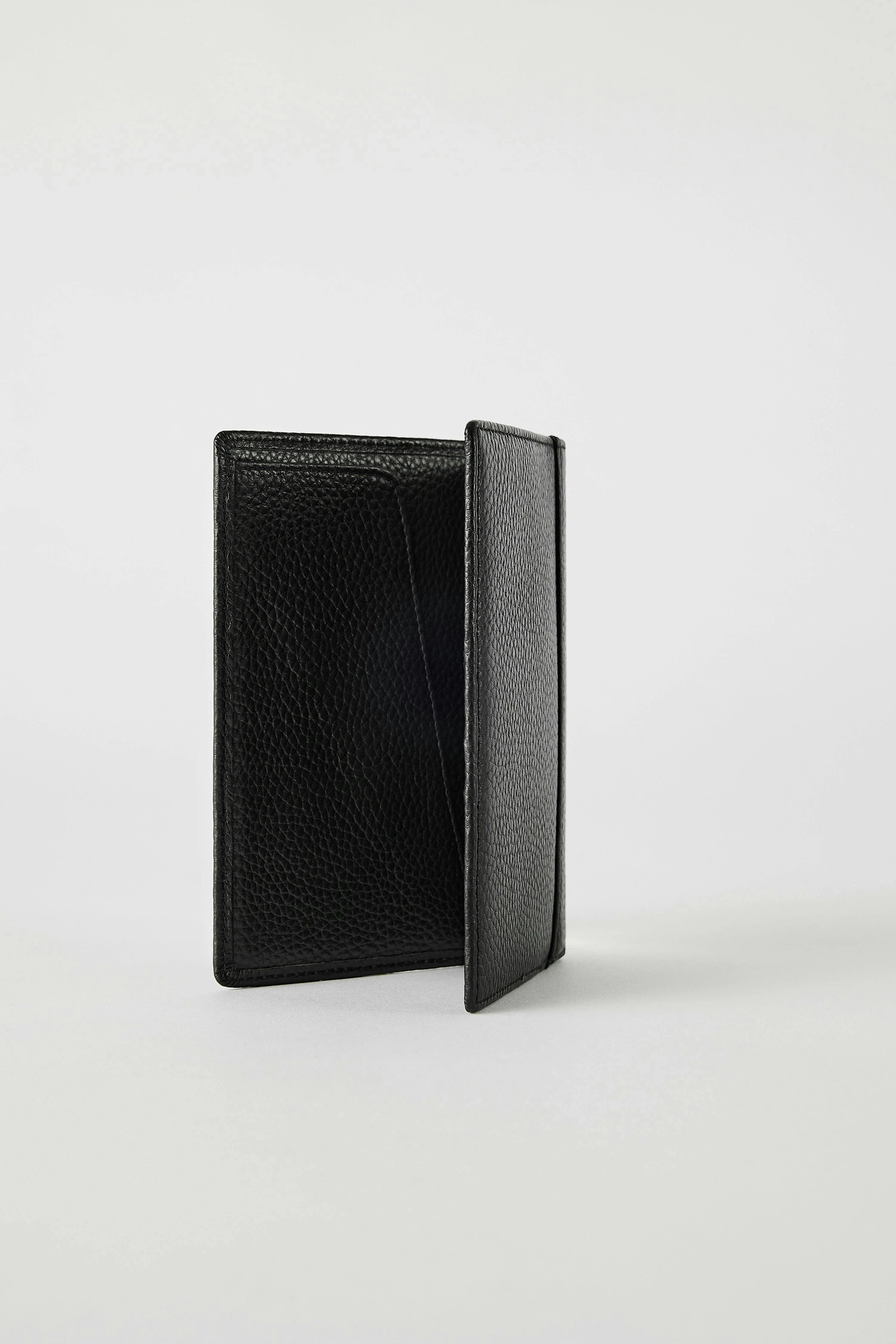 Luxury Leather Passport Wallet | Black - Image 7