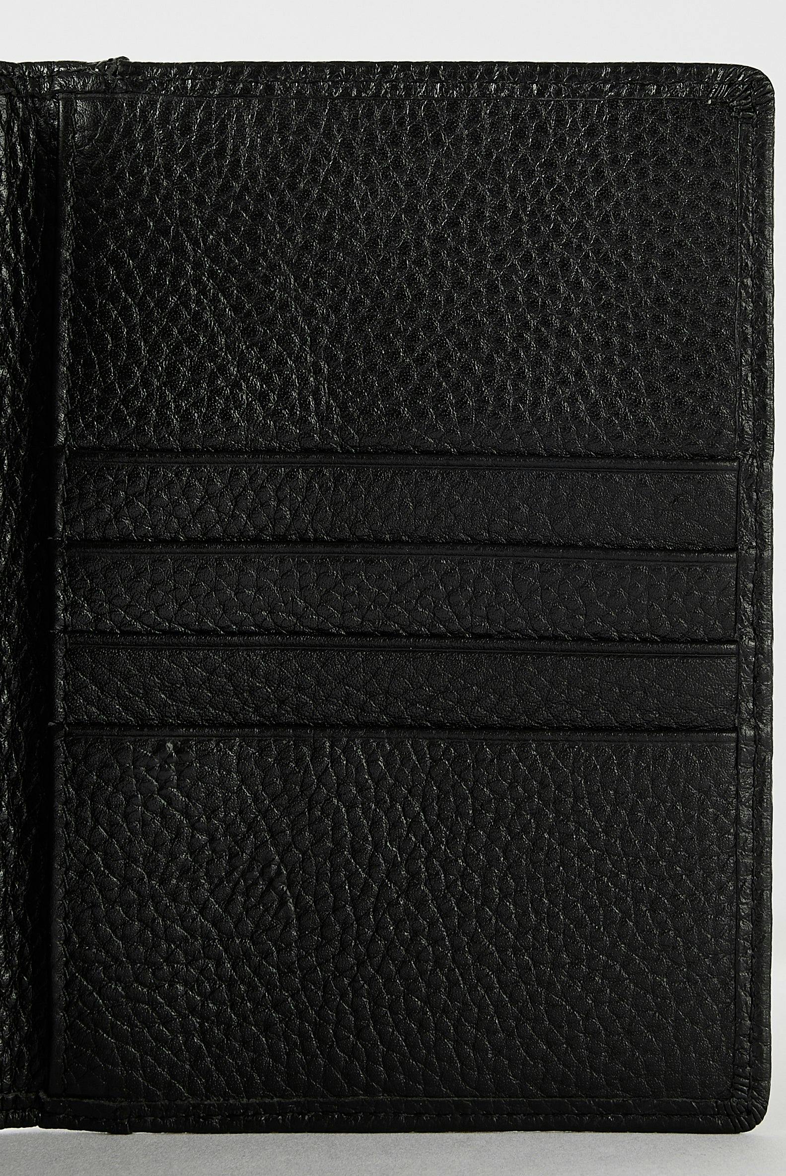 Luxury Leather Passport Wallet | Black - Image 9