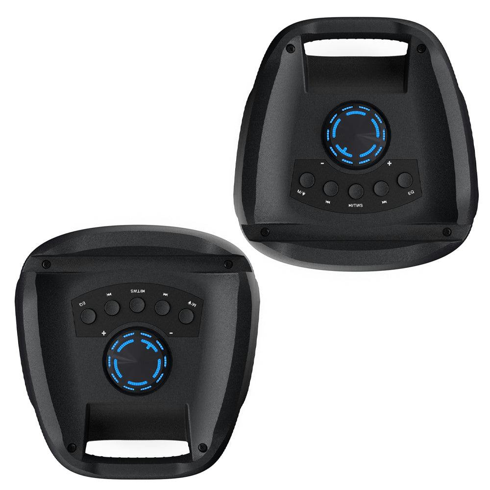 Majority PS100 - Bundled Party Speaker 40w Bluetooth Karaoke-DJ-Party-PA System - Black - Image 4