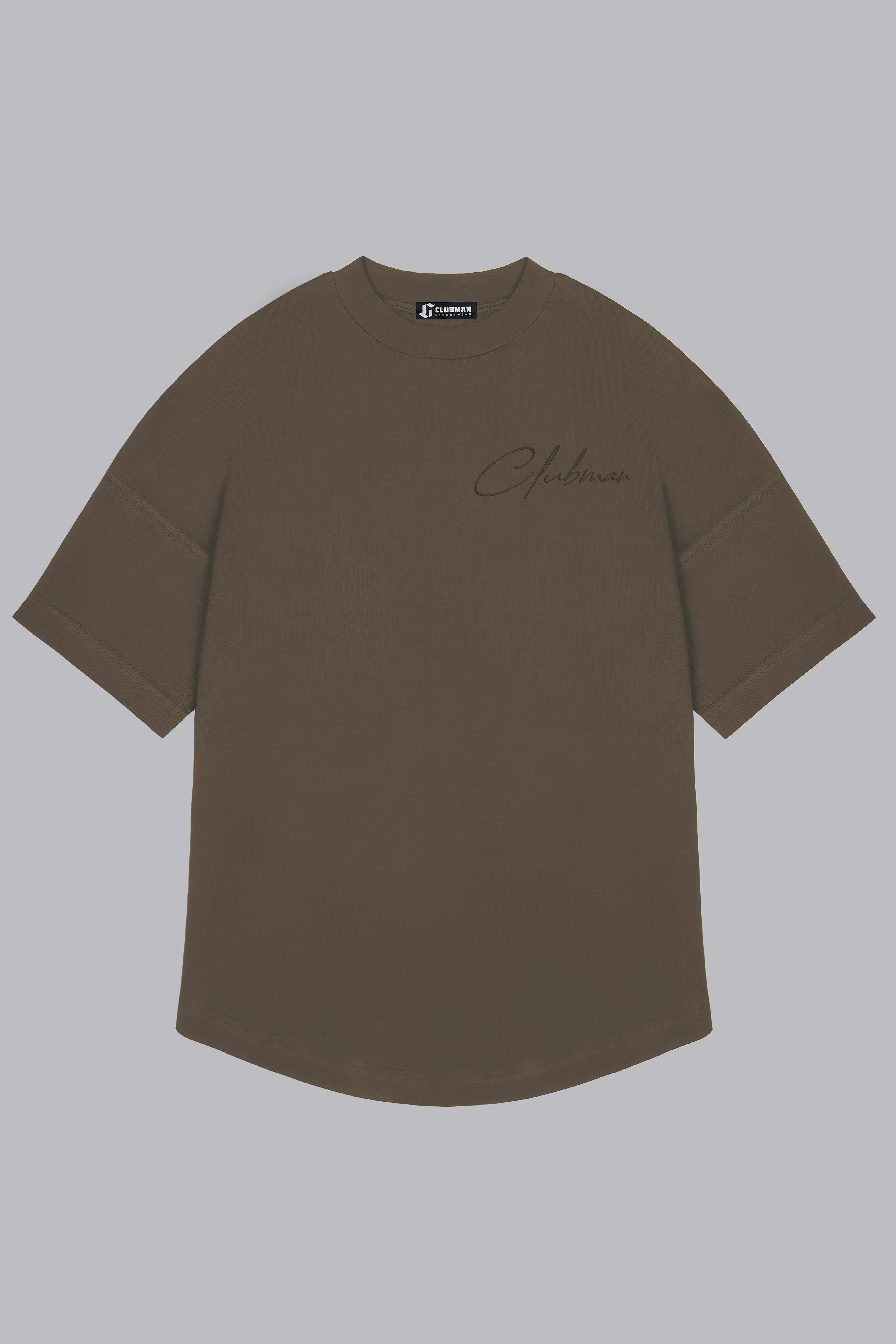 Mens Clubman 'Precision Line' T- Shirt Brown