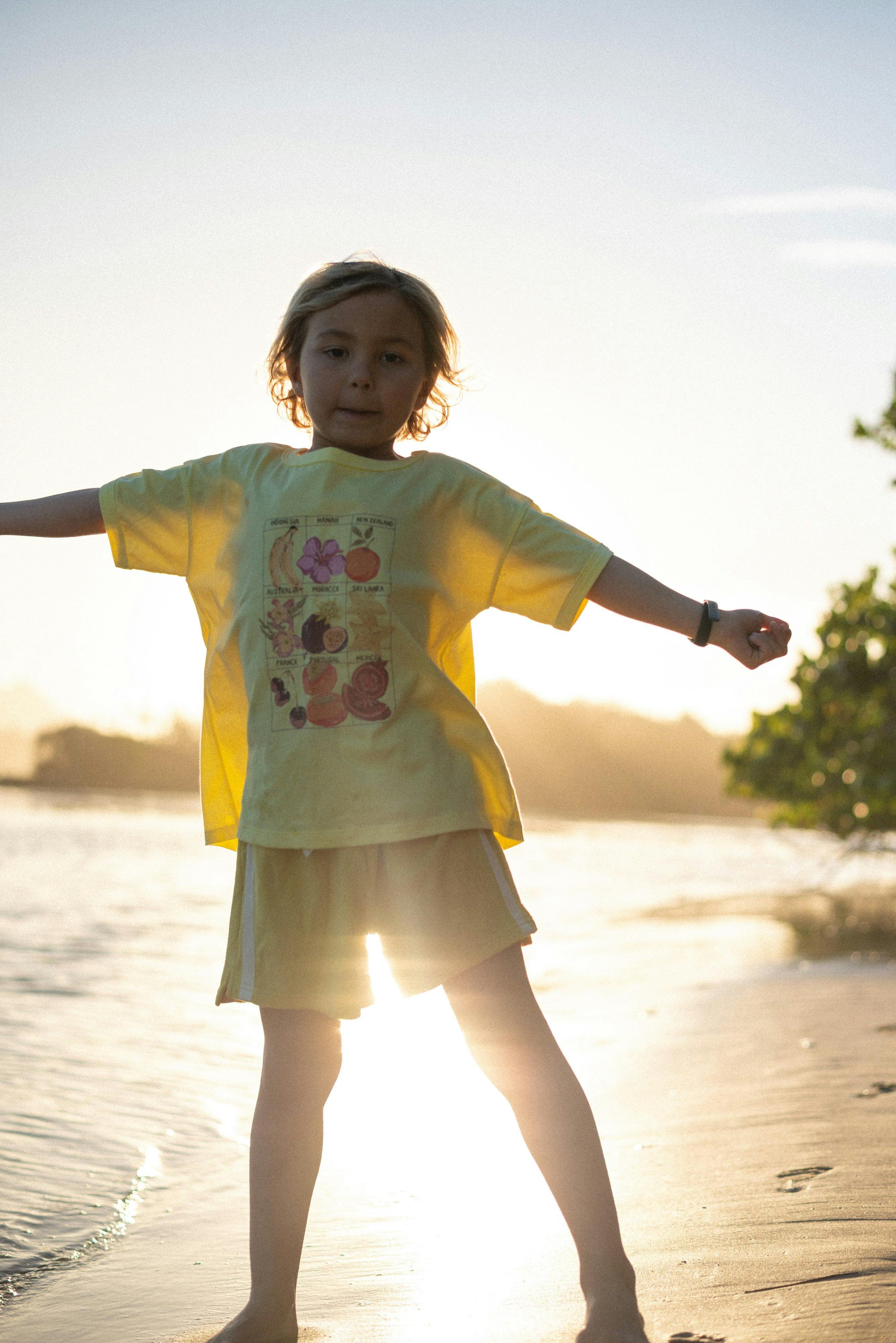 Mini Terry Towelling Shorts in Butter Yellow - Image 8