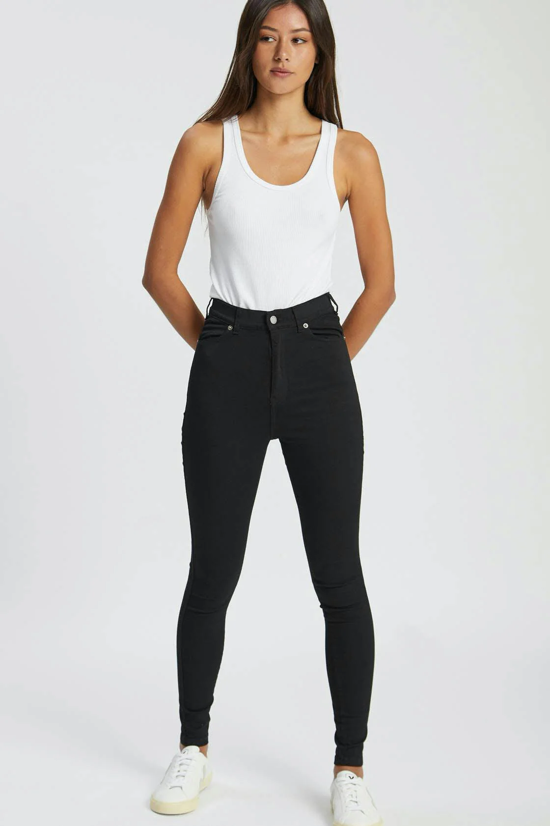 Moxy High Skinny Jeans - Black - Image 12