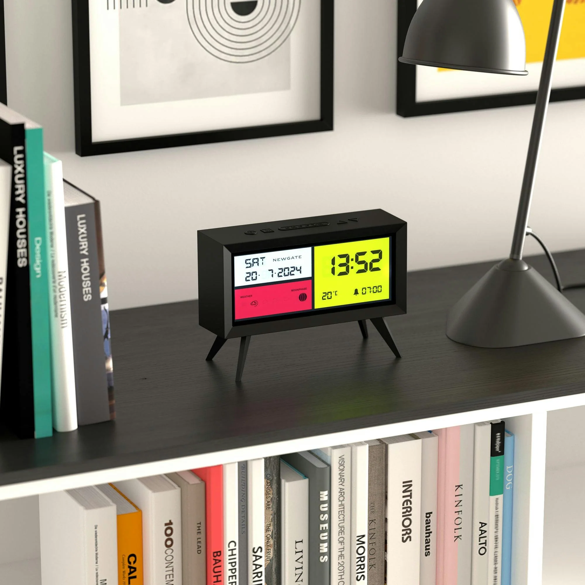 Newgate Spectronoma Lcd Alarm Clock Matte Black - Image 5