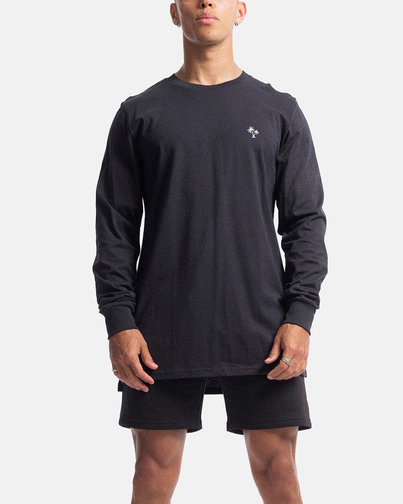 Palm Embroidery Long Sleeve Tee - Image 3