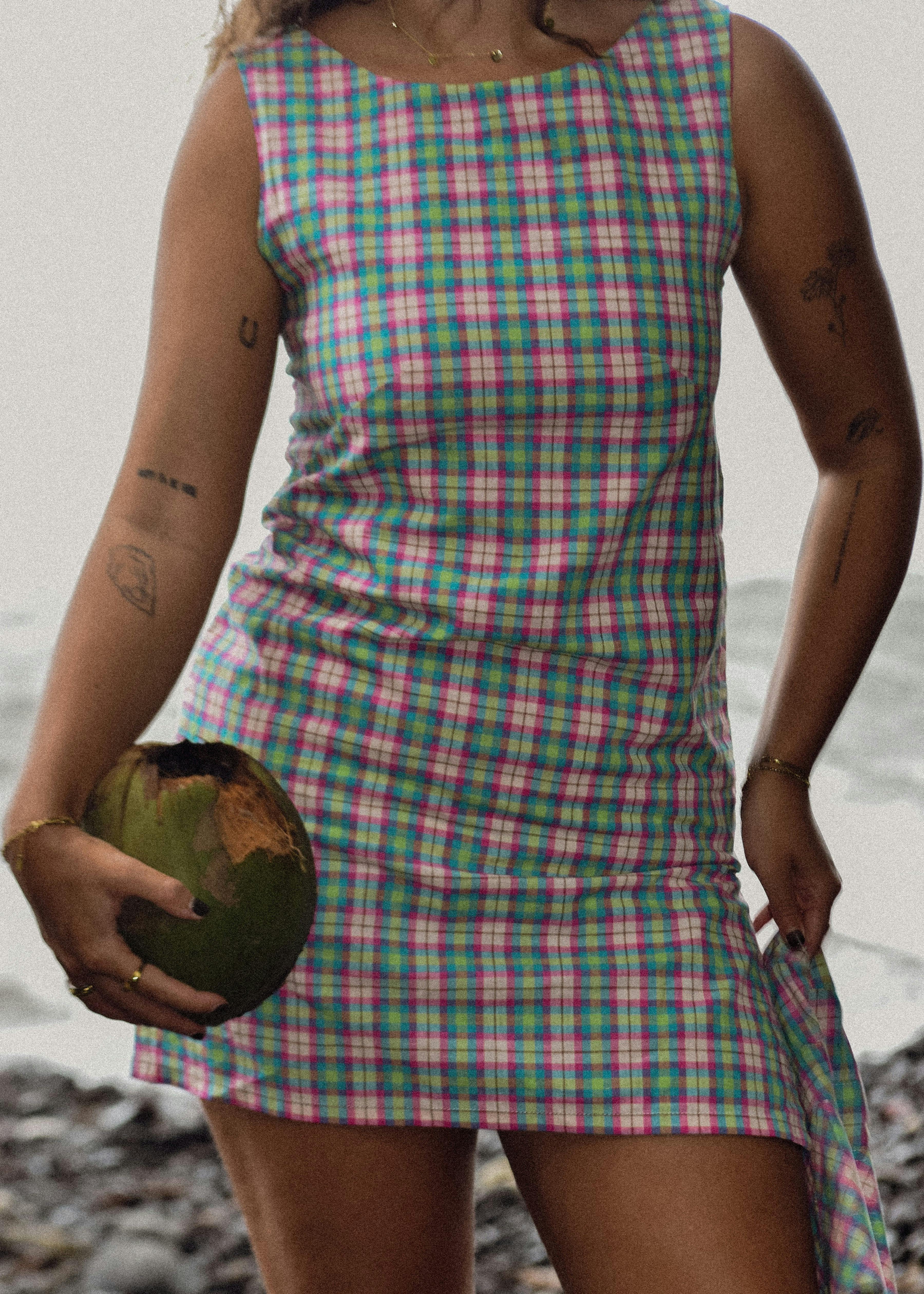 Play Dress in Fika Gingham - Image 5