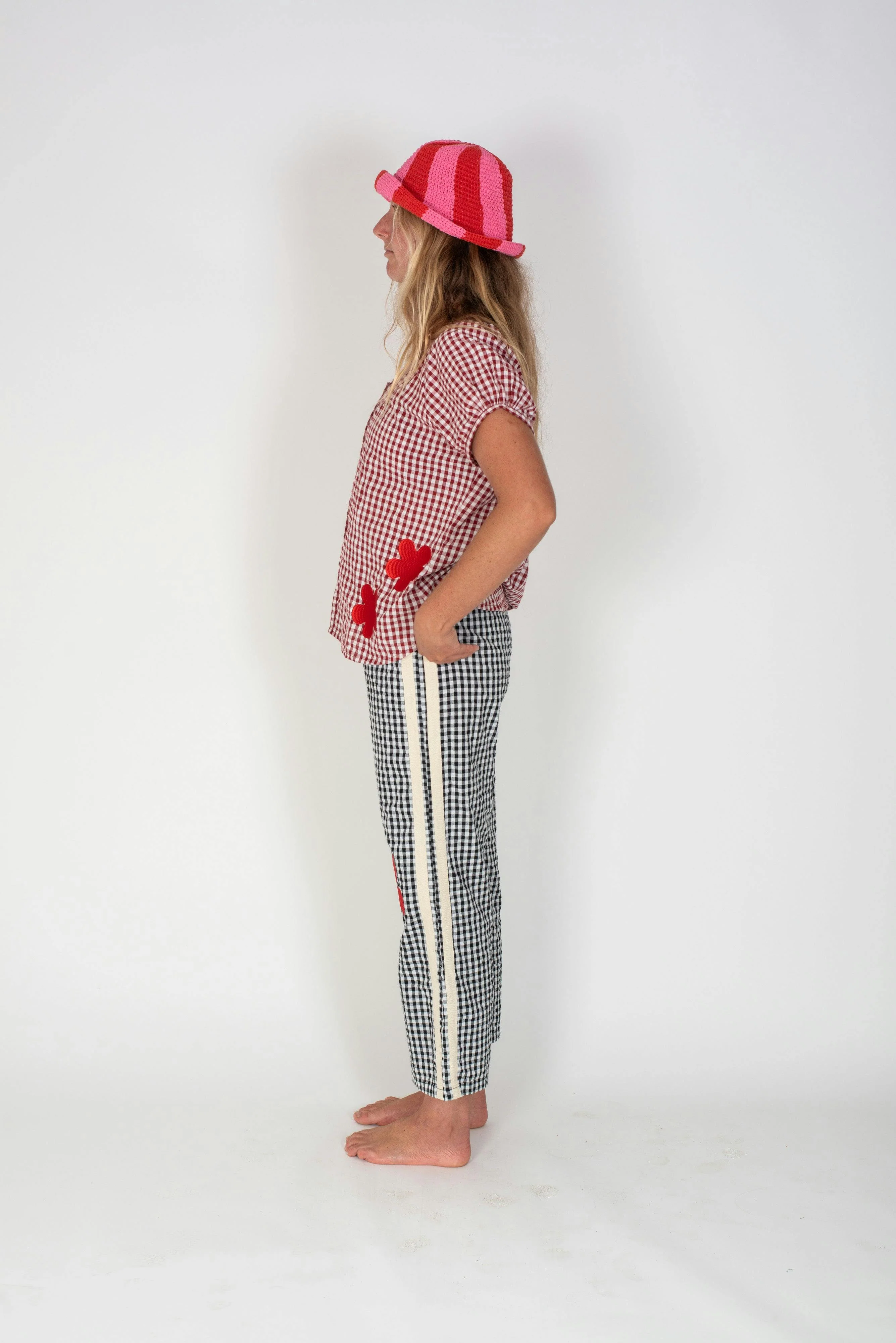 Posy Blouse Red Gingham - Image 7