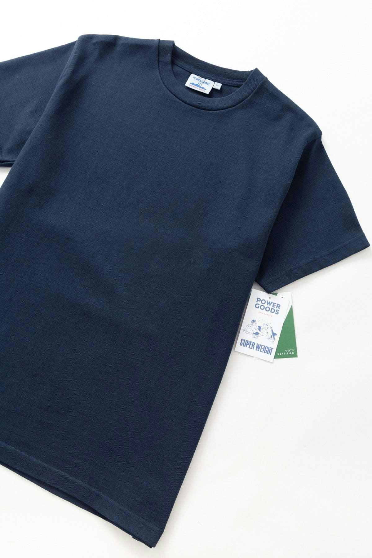Power Goods Super Weight Tee in Navy - Image 11
