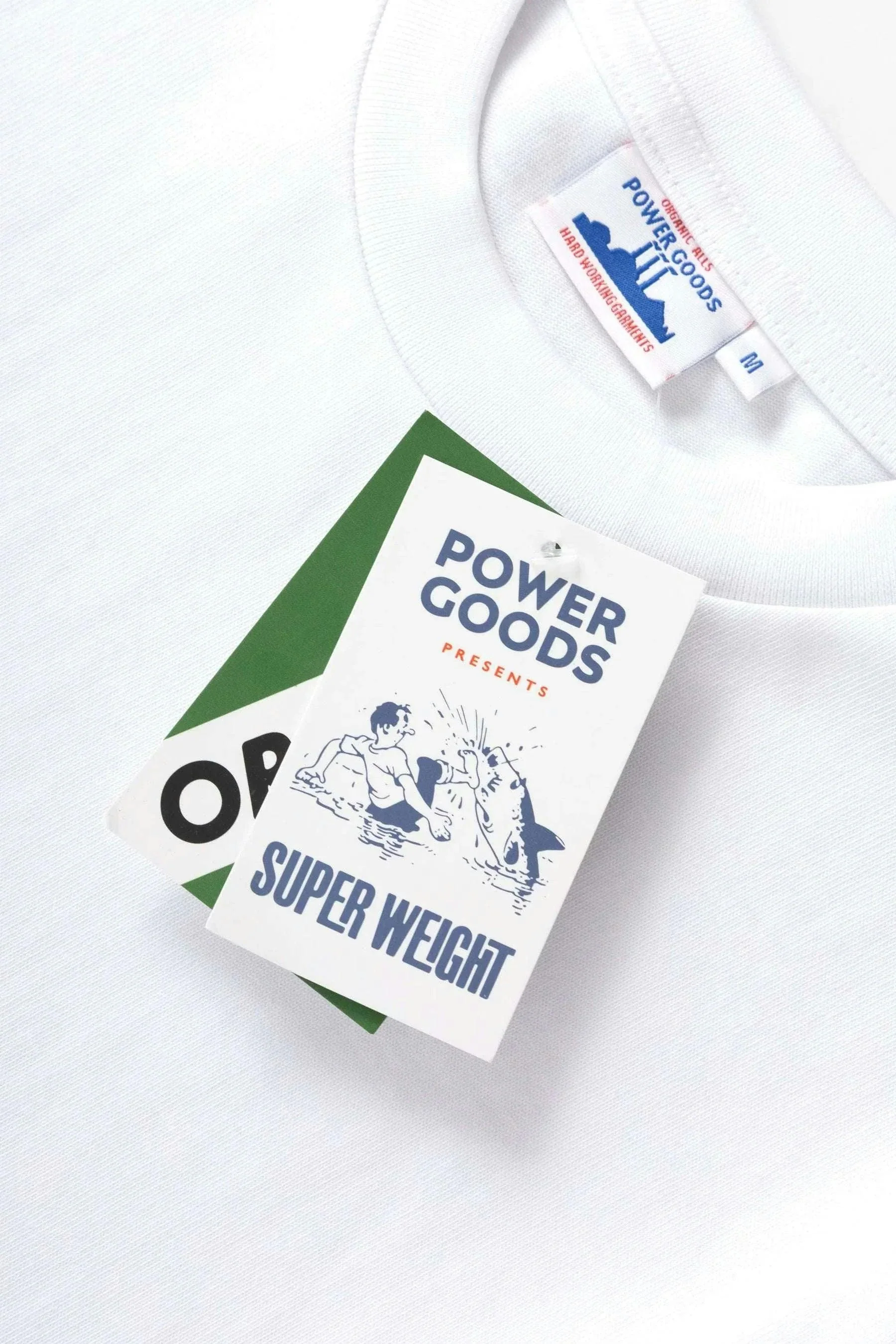 Power Goods Super Weight Tee in White - Image 11