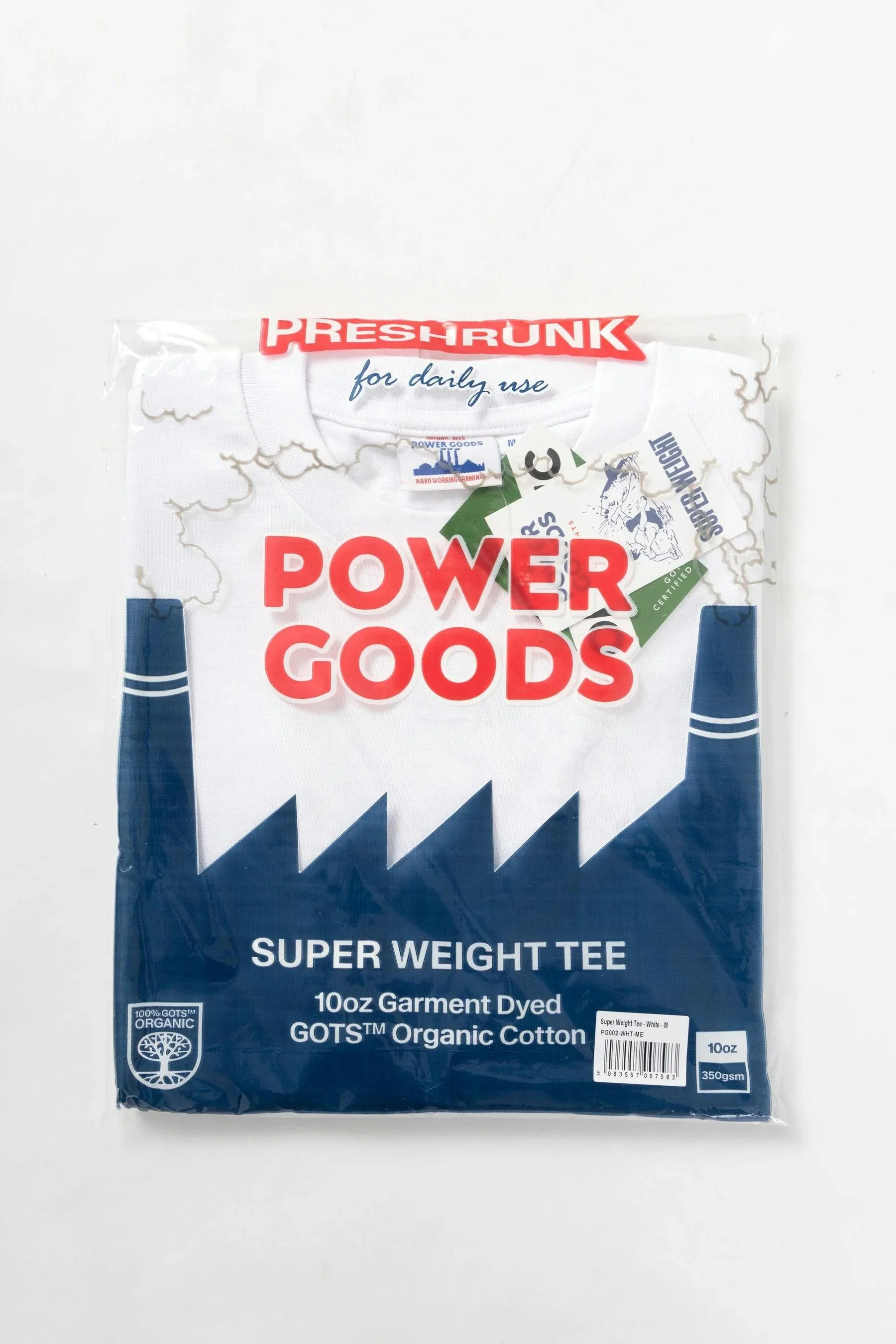 Power Goods Super Weight Tee in White - Image 6