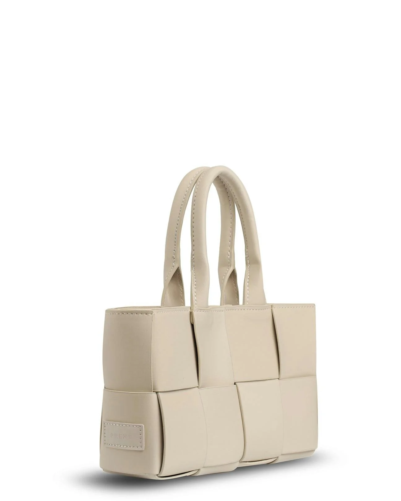 Prene | The Martini Bag (BUFF BEIGE) Woven Neoprene Mini Tote/Crossbody Bag - Image 3