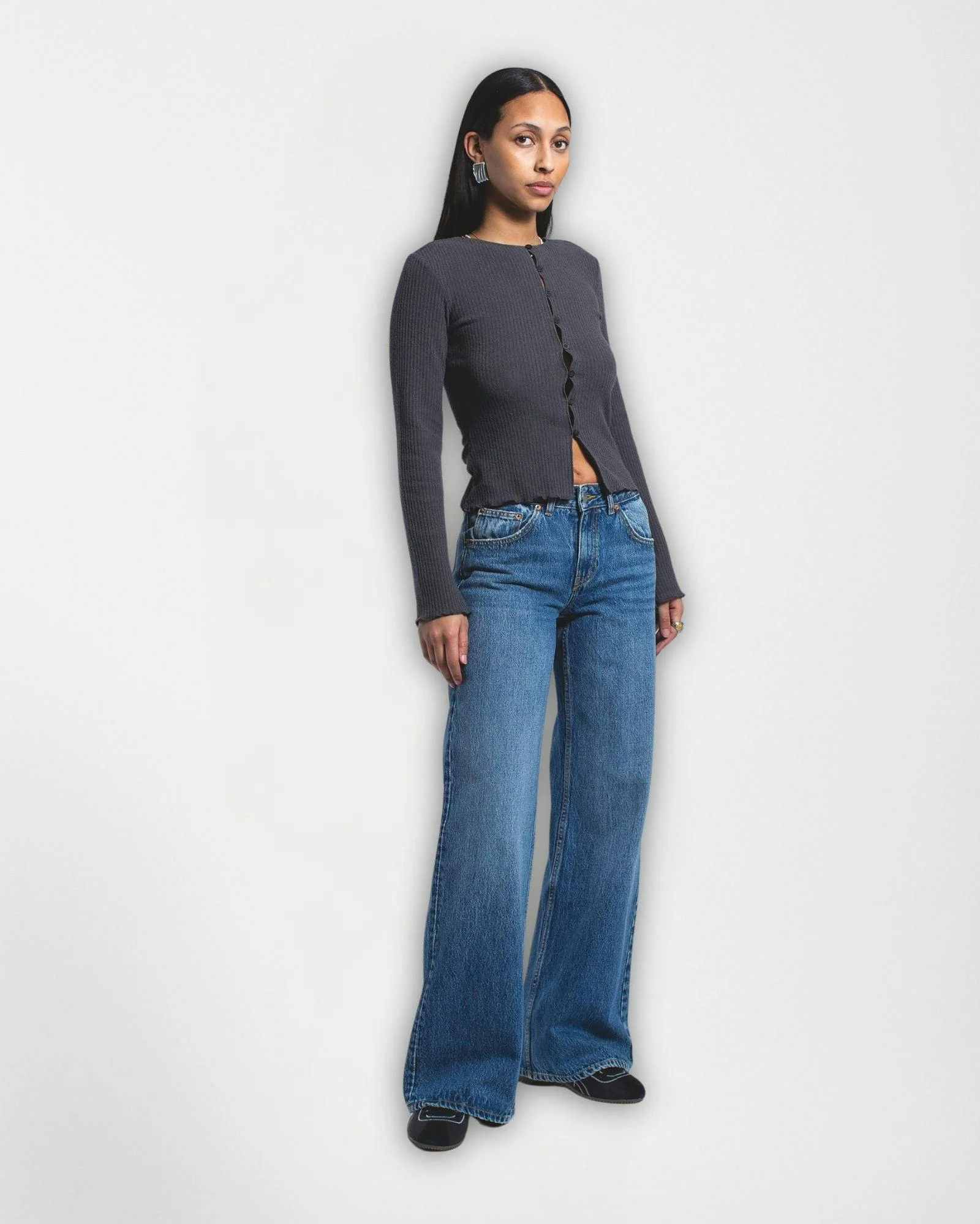 Rhue Low Wide Jeans TALL - Stream Mid Used - Image 4