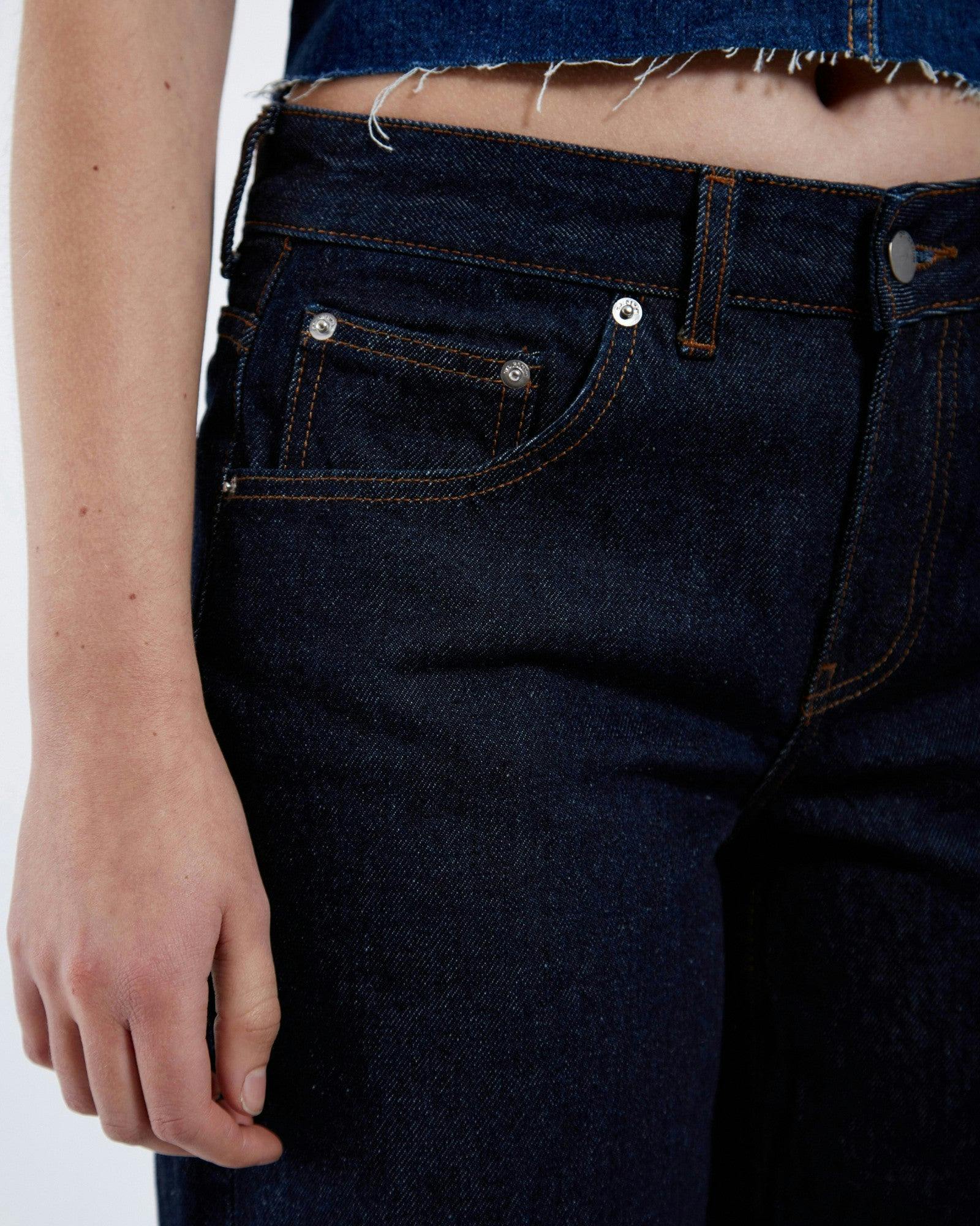 Rhue Low Wide Jeans TALL - Stream Rinse - Image 8