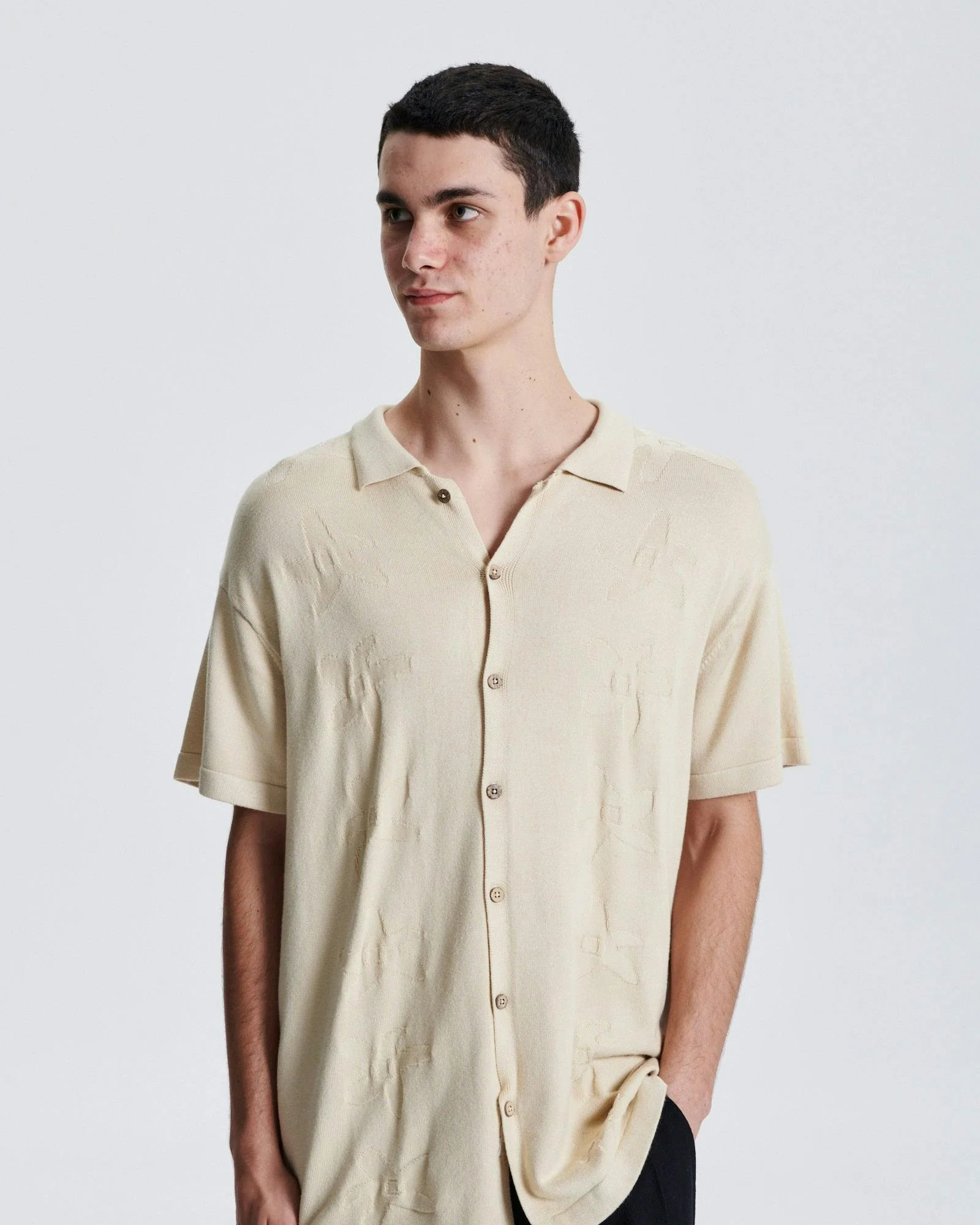 Seeker Polo Knit Shirt - Sand - Image 5