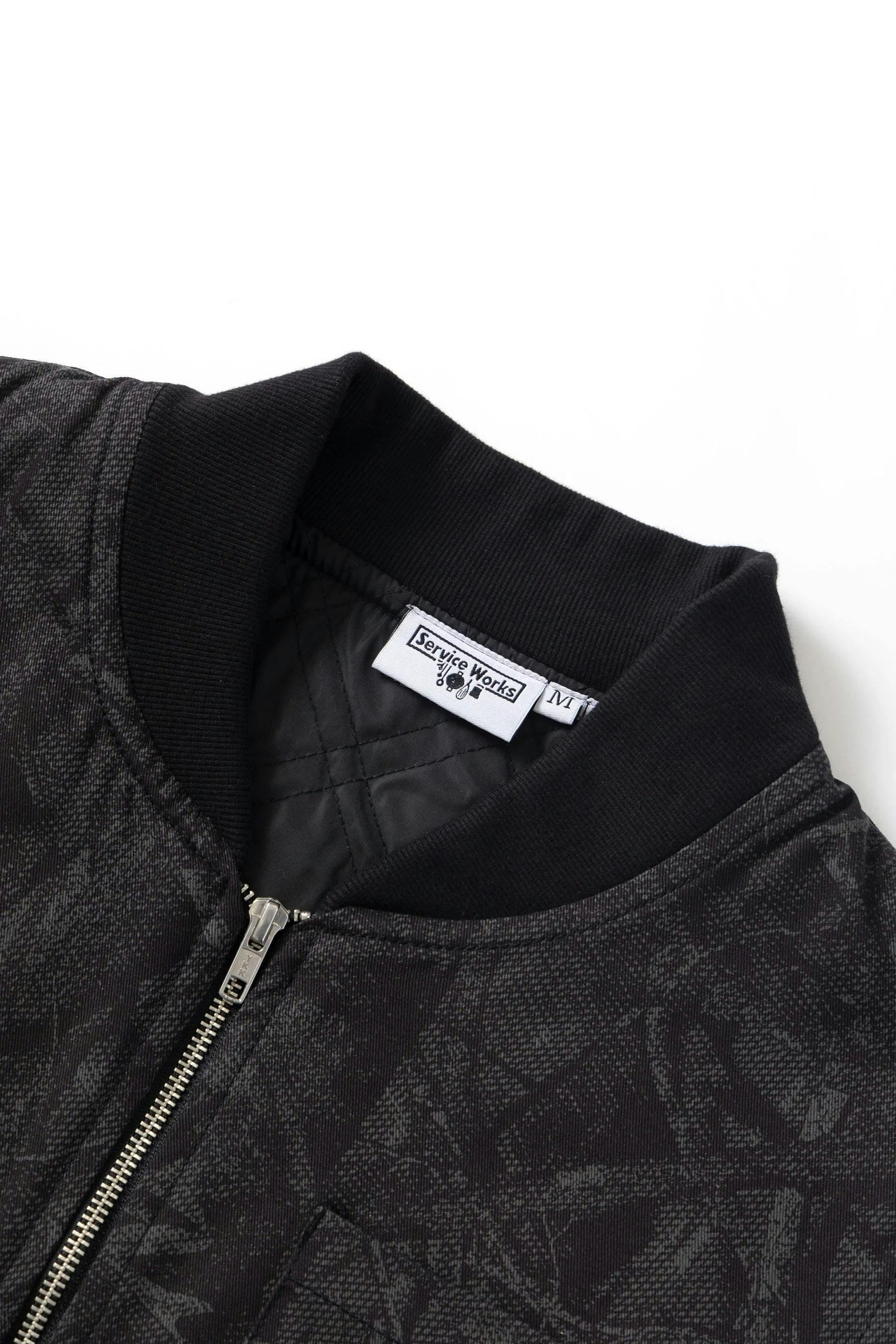 Service Works Camo Padded Work Vest in Mono - Image 4