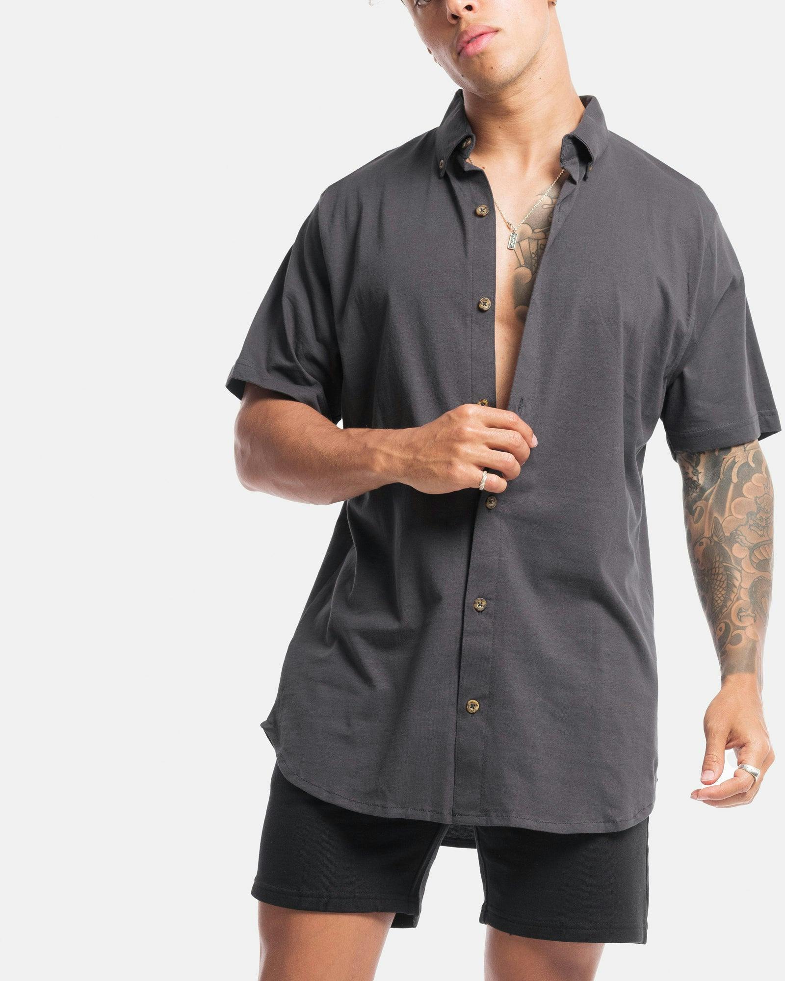 Short Sleeve Jersey Dress Shirt - Image 7