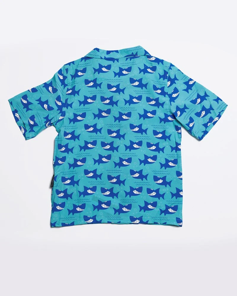 Smiley Shark Dress Shirt - Youth - Image 2