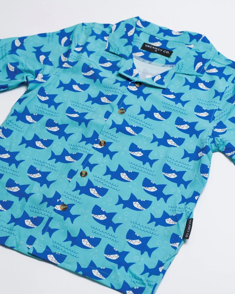 Smiley Shark Dress Shirt - Youth - Image 3