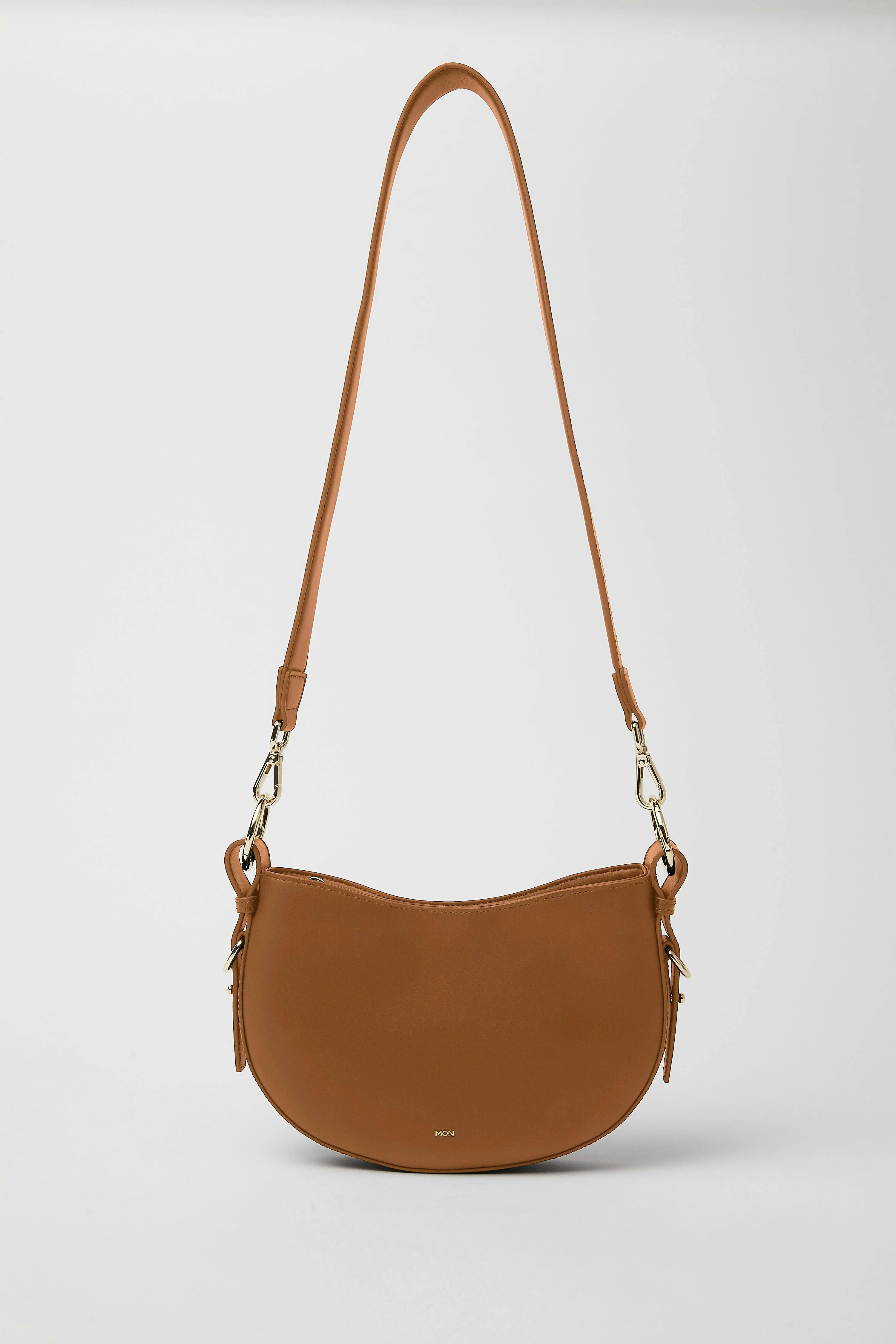 Smooth Leather Saddle Bag | Windsor Tan Gold - Image 2
