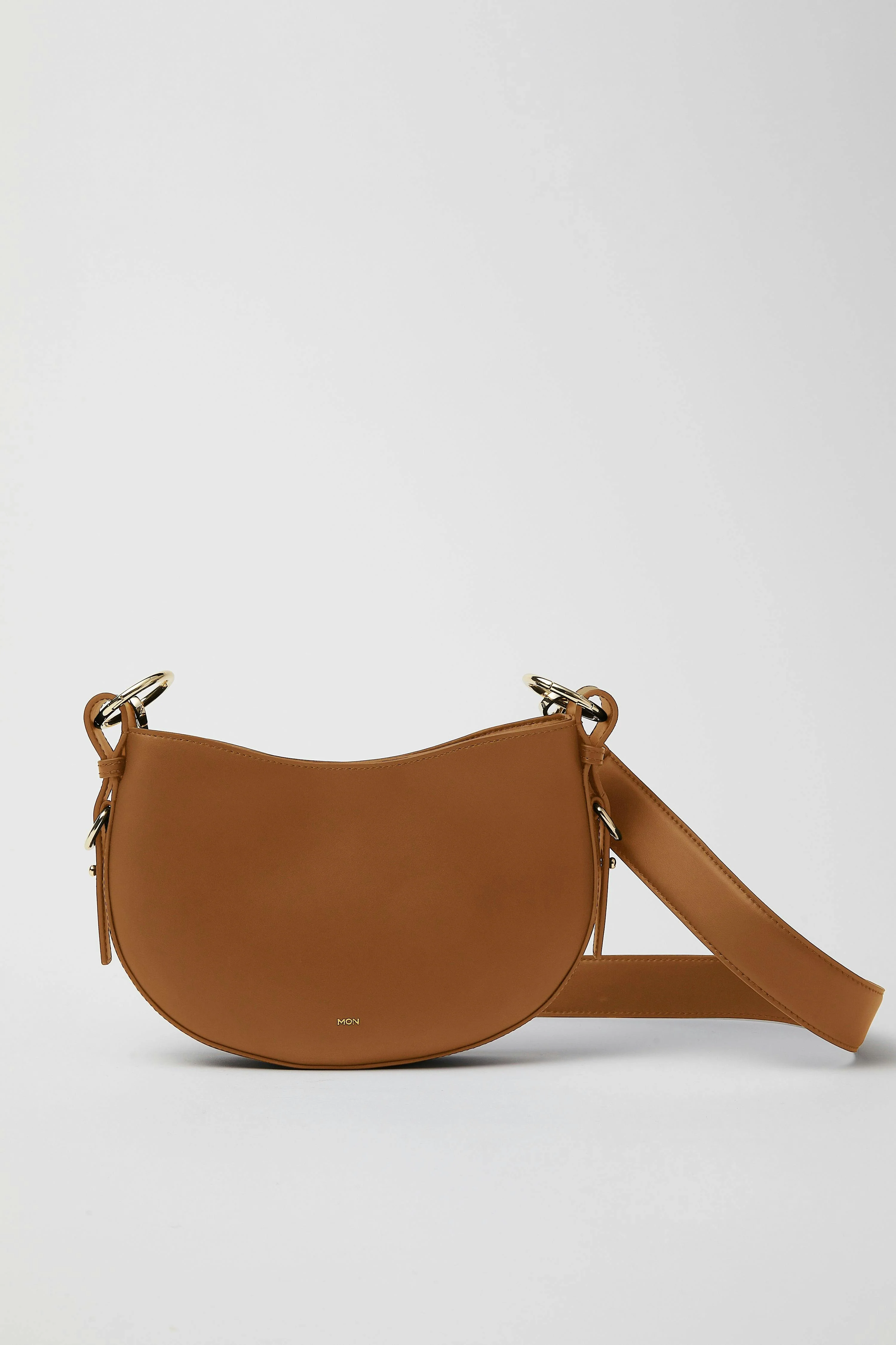 Smooth Leather Saddle Bag | Windsor Tan Gold - Image 3