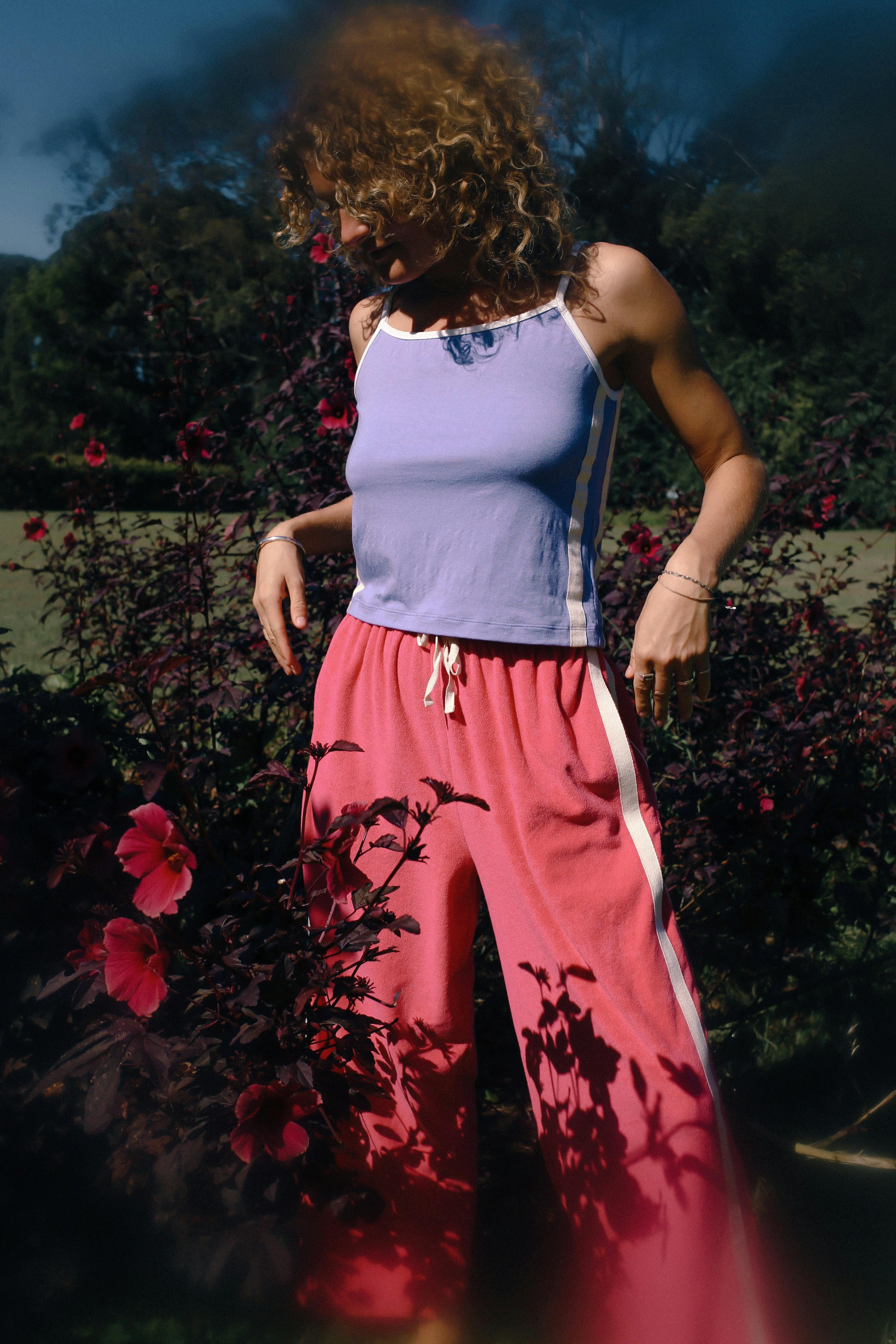 Sporty Crop Top in Lavender - Image 8