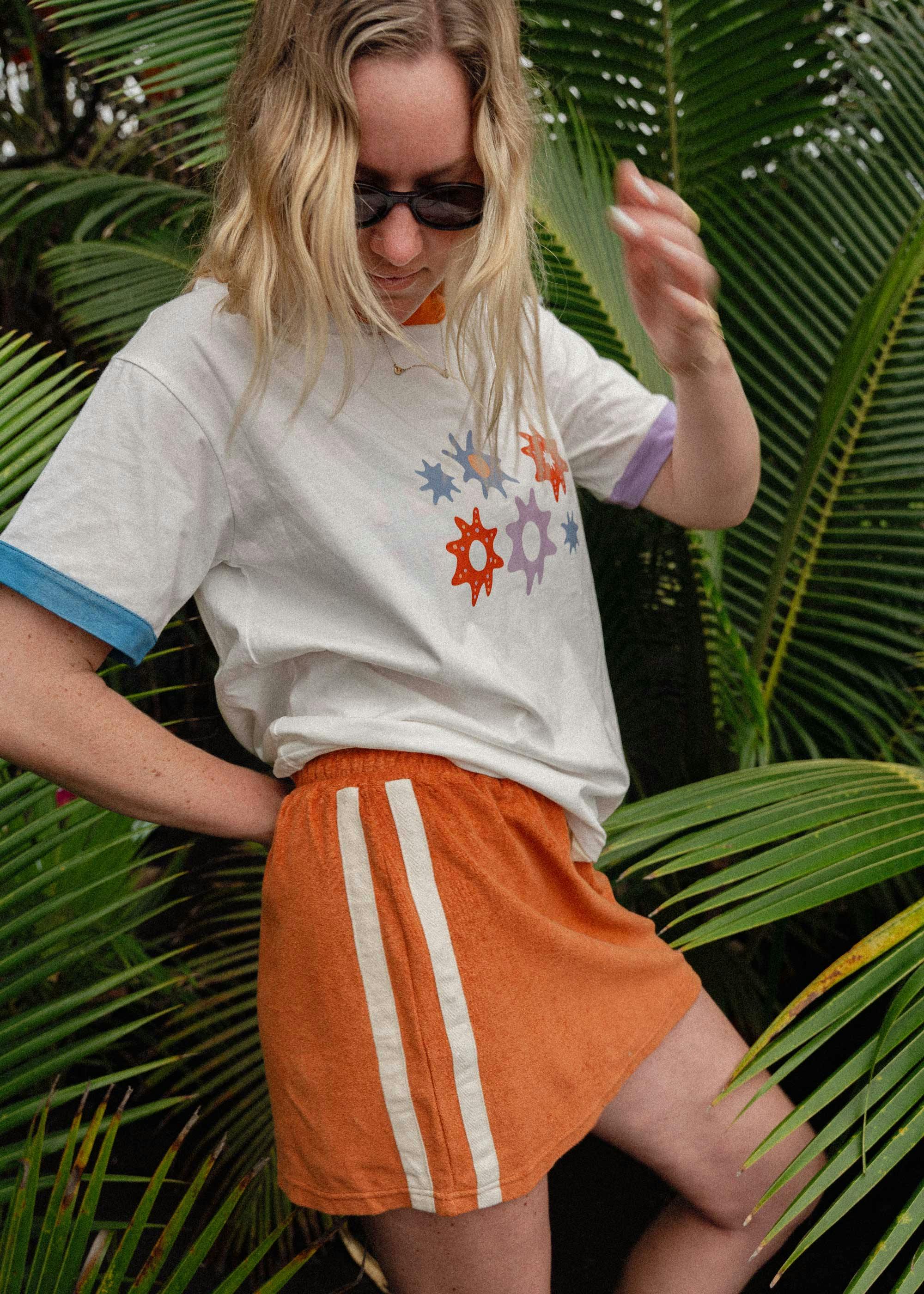 Sporty Terry Skirt in Rust - Image 5