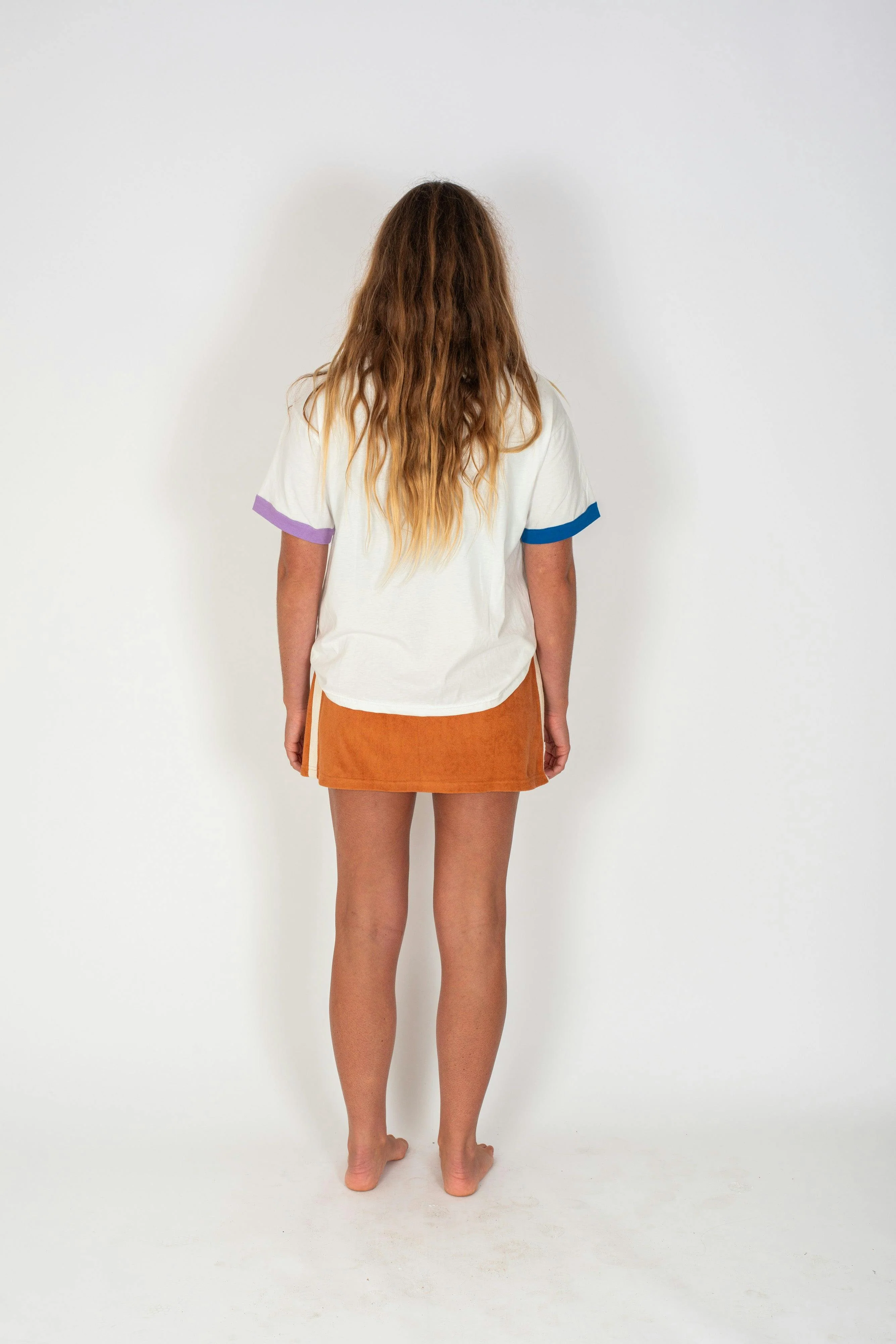 Sporty Terry Skirt in Rust - Image 7