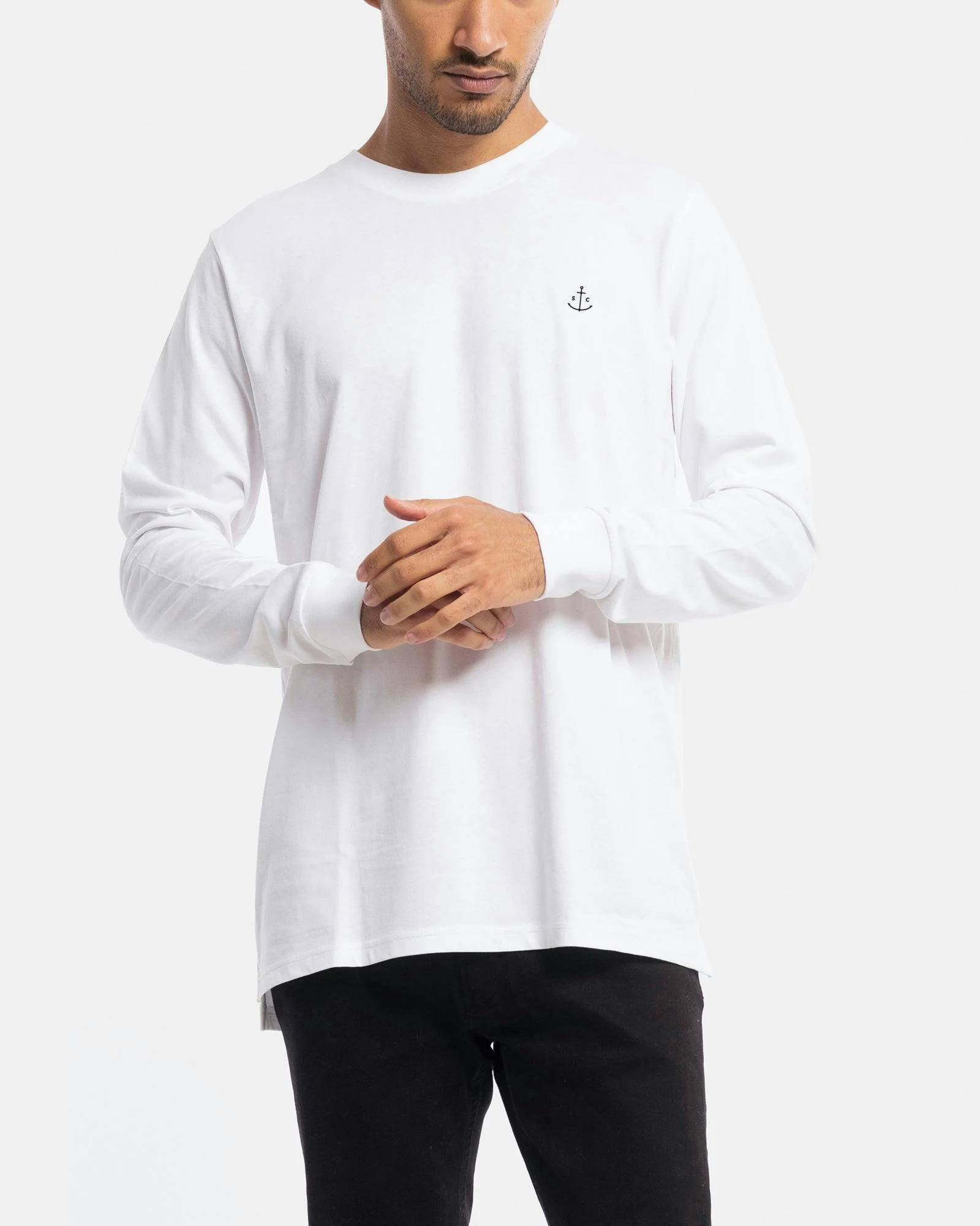 Stock & Co Anchor Embroidery Long Sleeve Tee - Image 3