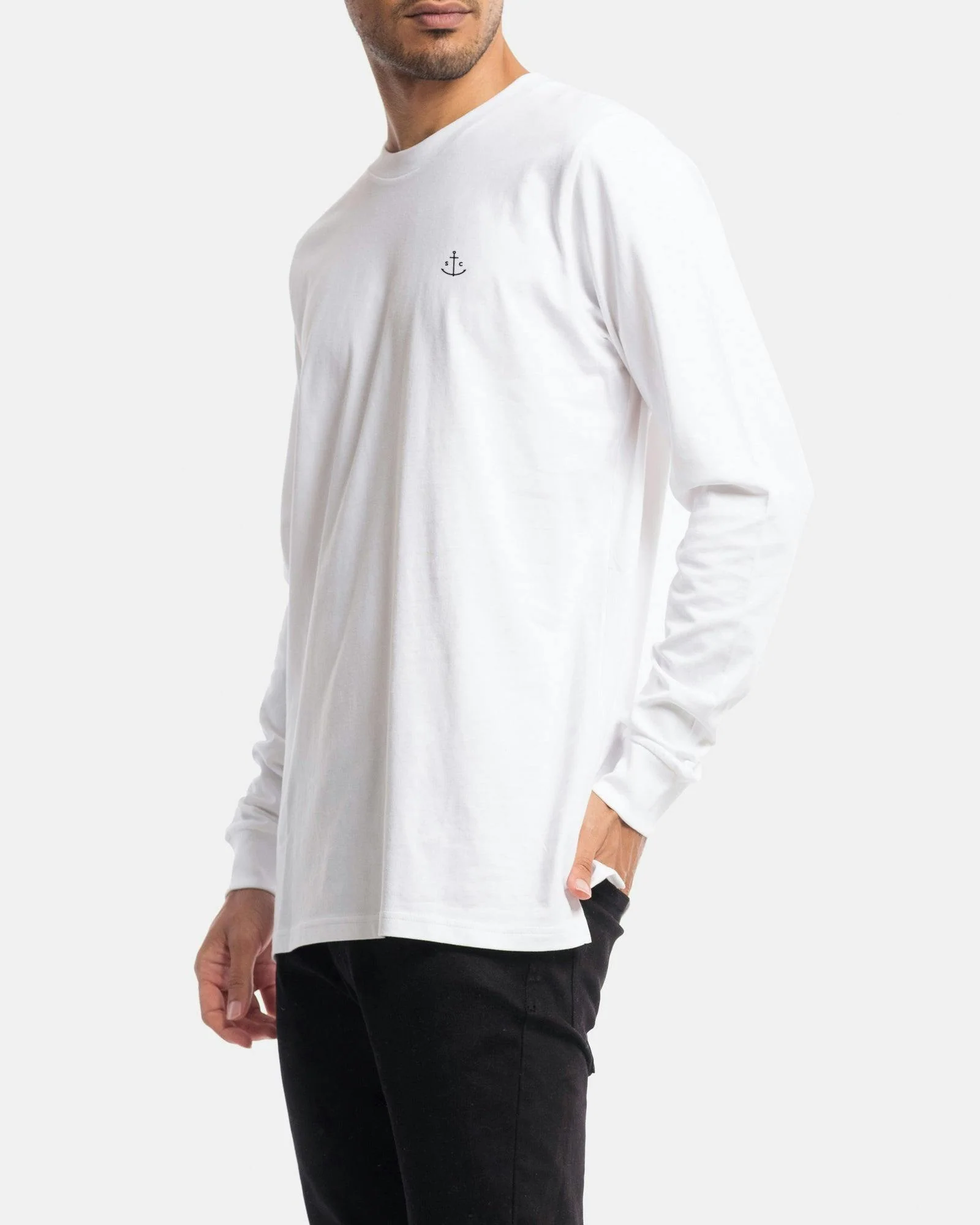 Stock & Co Anchor Embroidery Long Sleeve Tee - Image 4