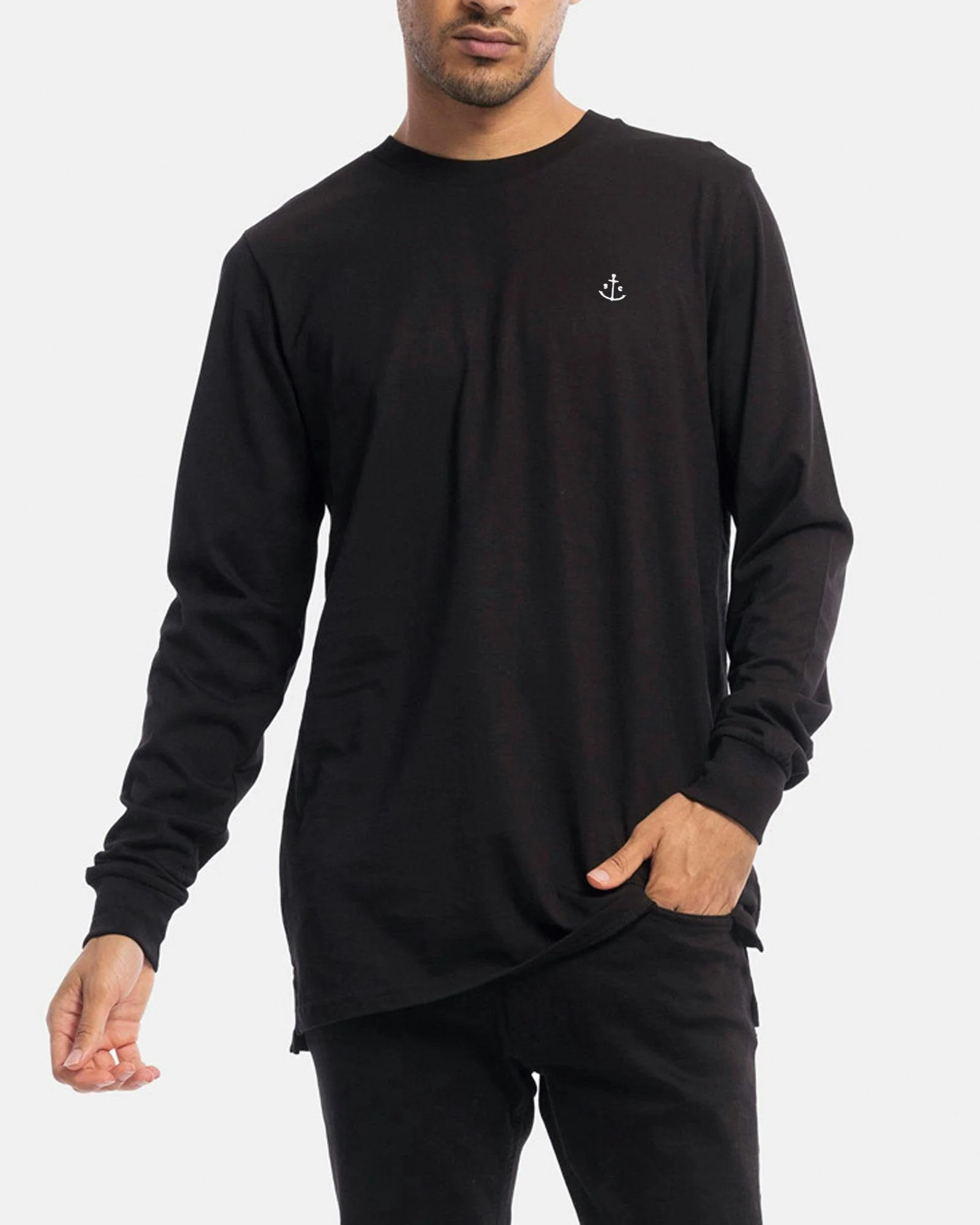 Stock & Co Anchor Embroidery Long Sleeve Tee - Image 2