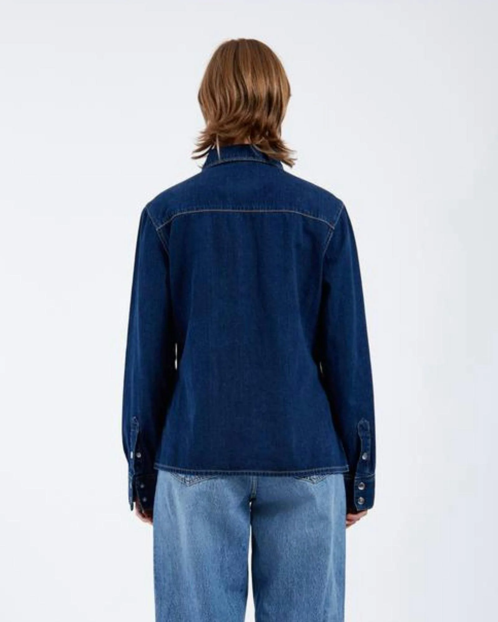 Sukie Denim Shirt - Dark Retro - Image 4