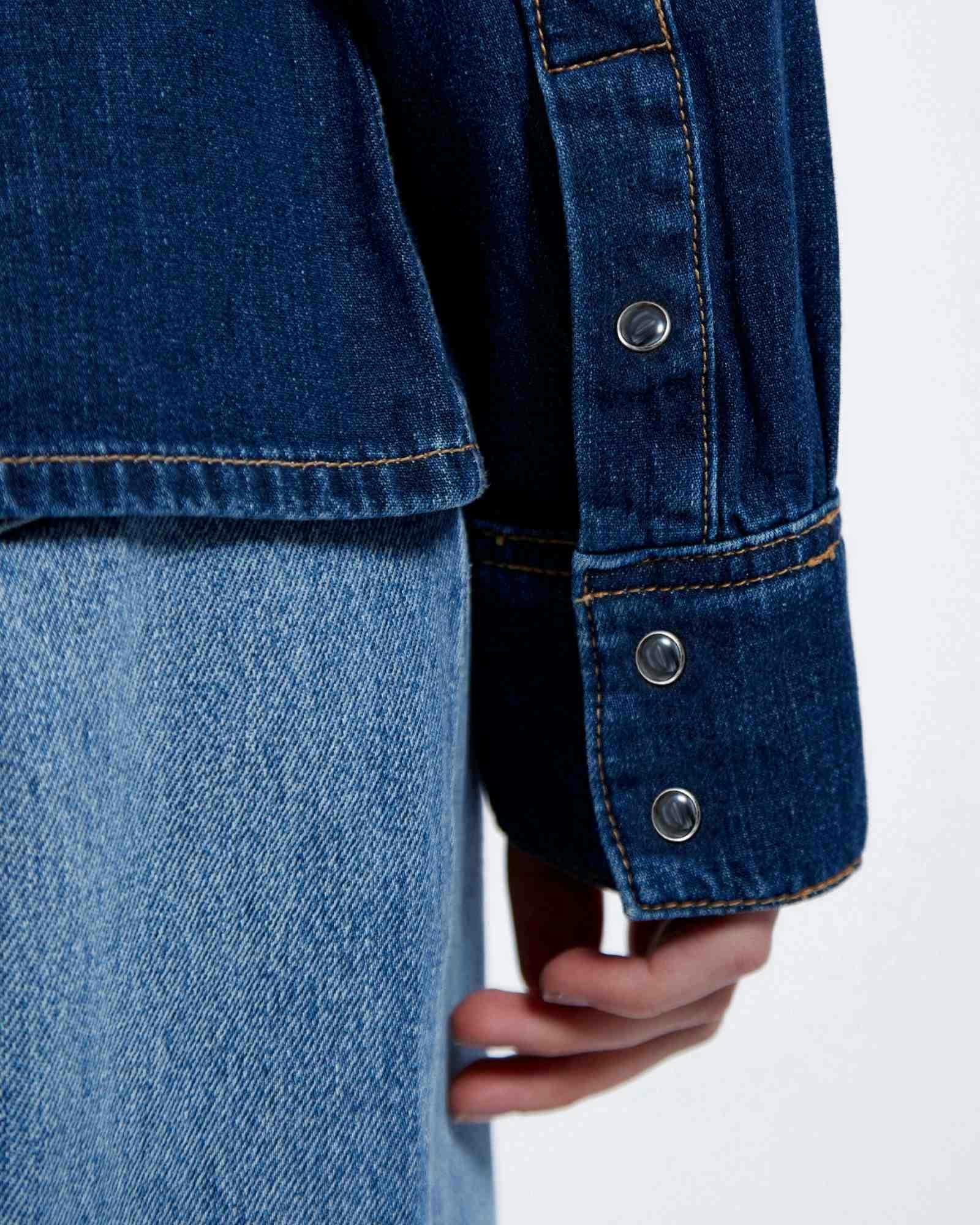 Sukie Denim Shirt - Dark Retro - Image 5