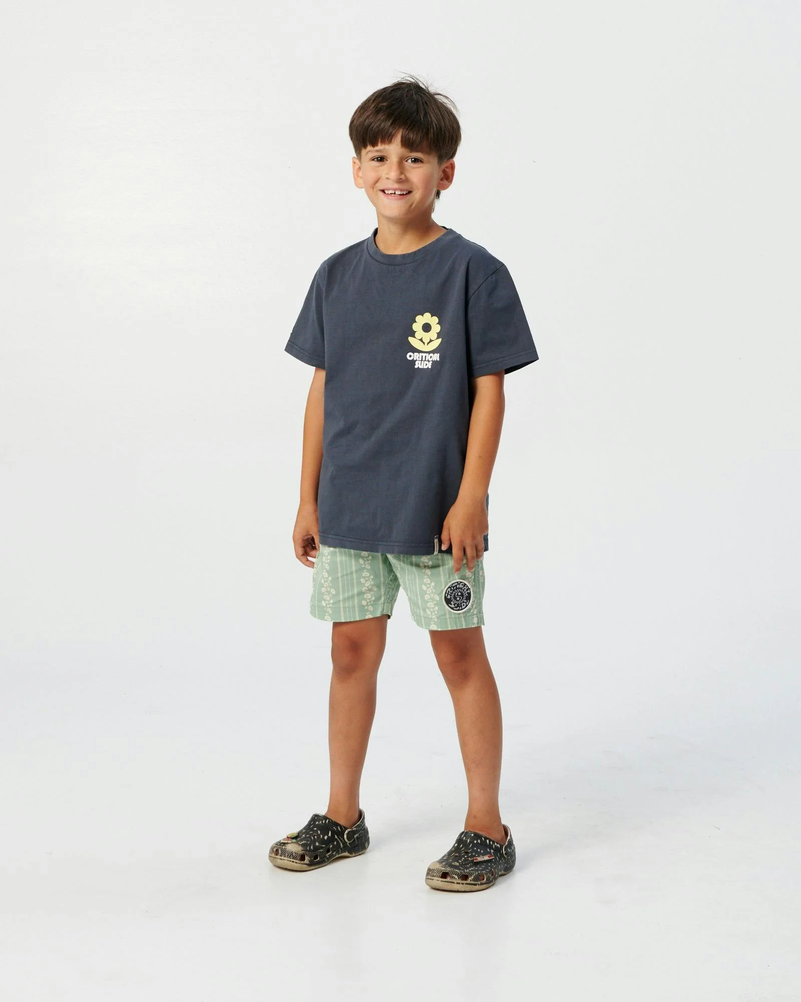 Sun Flower Tee - Worker Blue - Image 2
