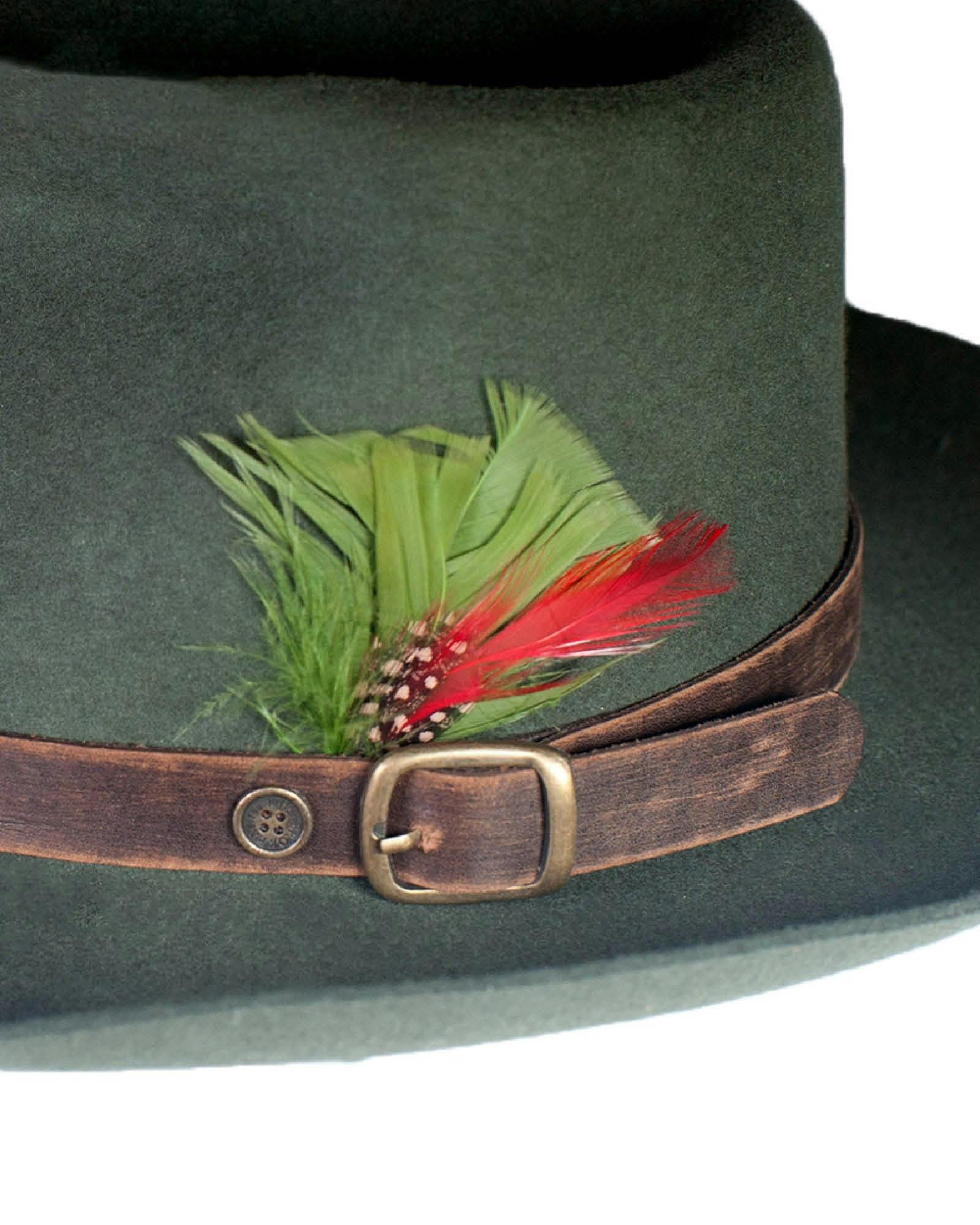 The Bromley Felt Hat - Forest Green - Image 2