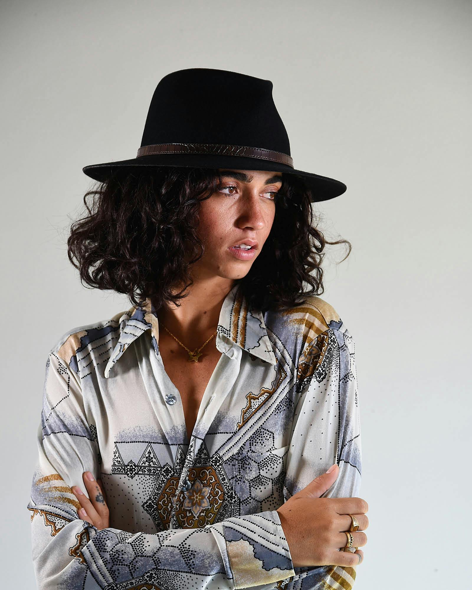 tHe DiNgo Felt Hat - Black - Image 2